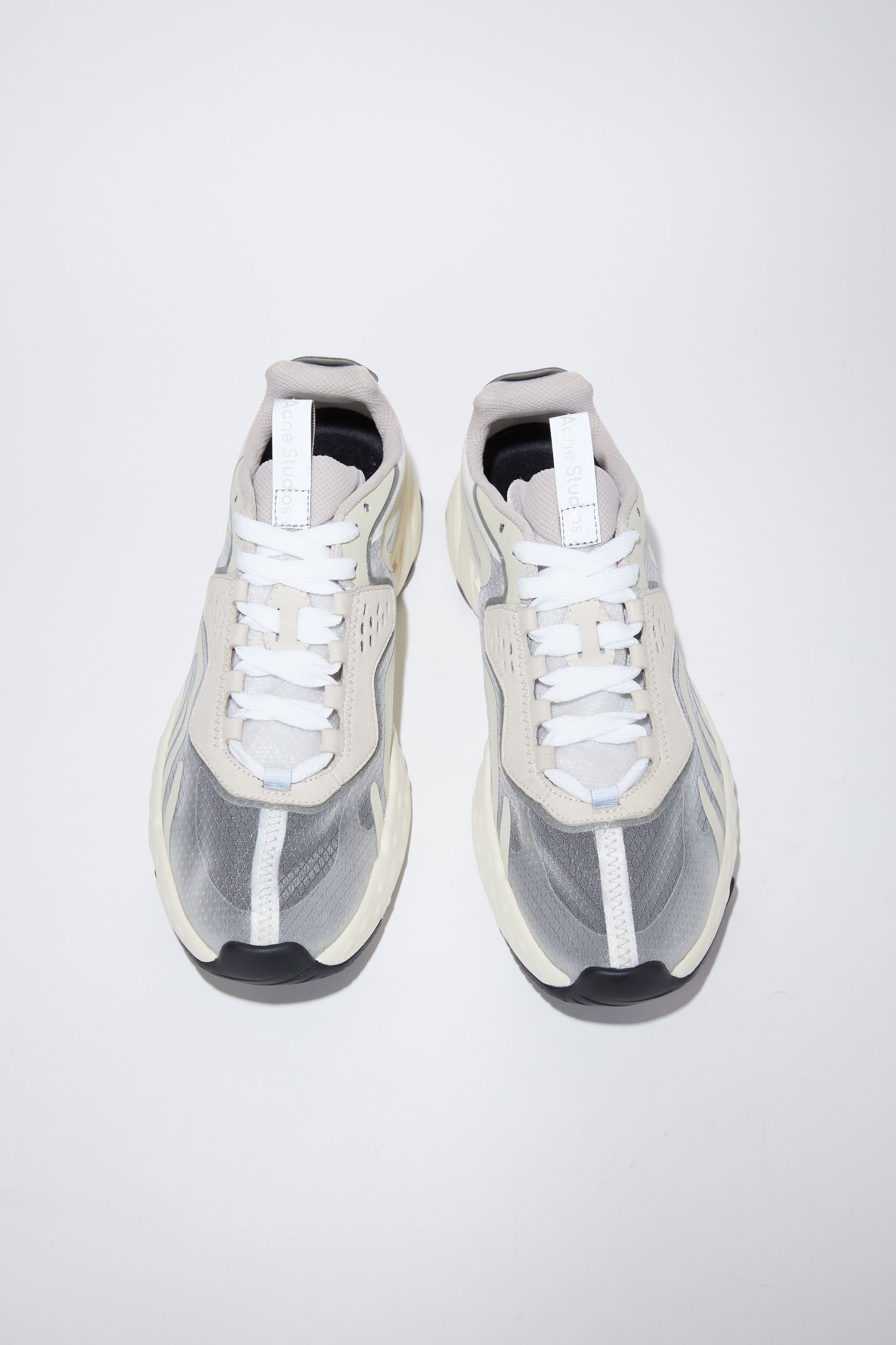Lace-up sneakers - White/ivory/ivory - 3