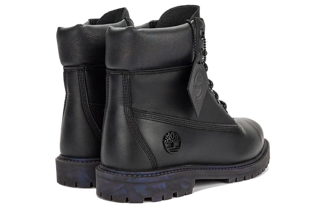 (WMNS) Timberland Heritage 6 Inch Waterproof Boot 'Black Leather Rubber Outsole' A5Q9S - 4
