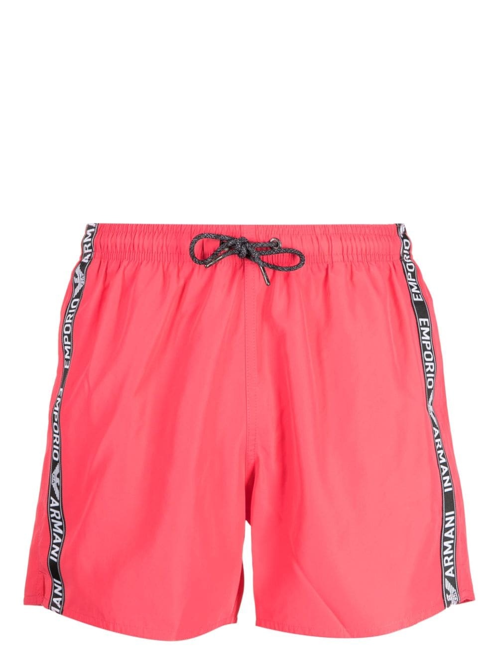 logo-print drawstring swim shorts - 1