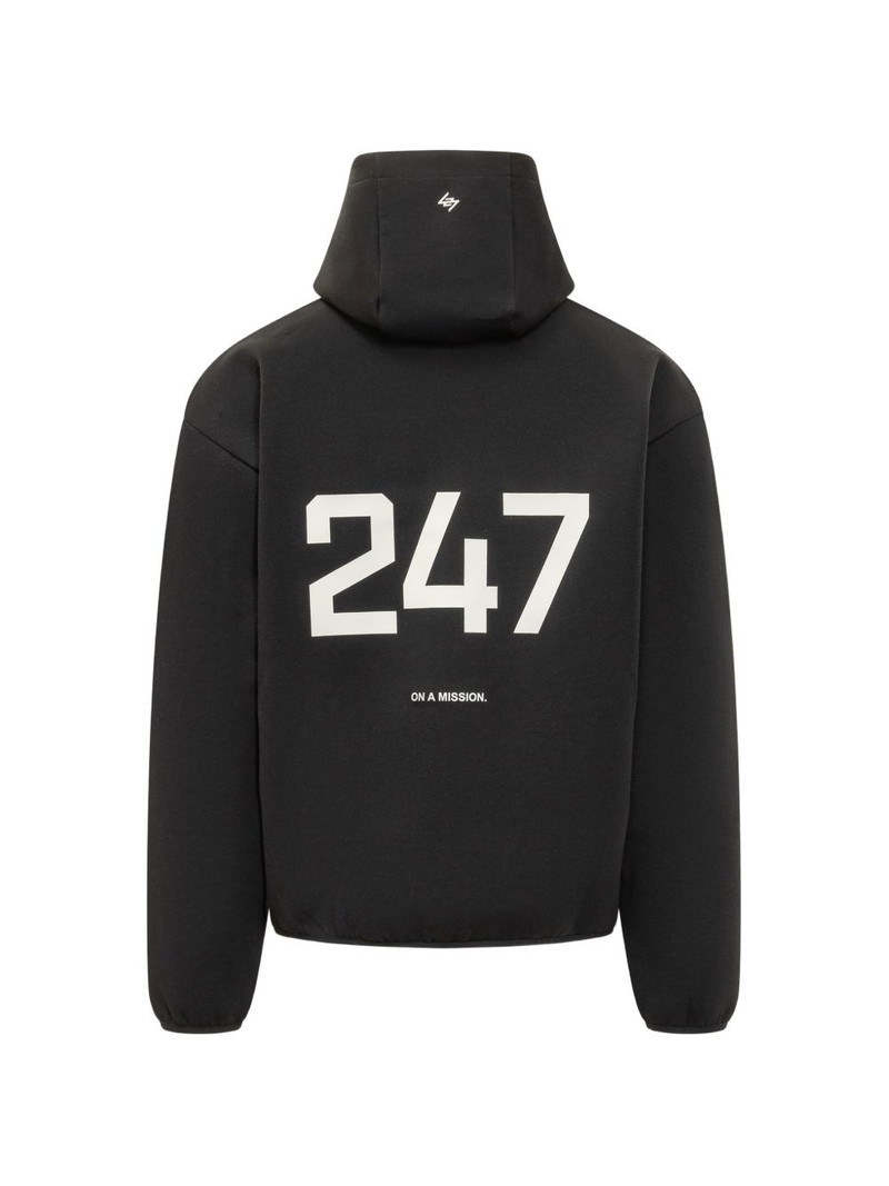 REPRESENT 247 logo-print hoodie outlook