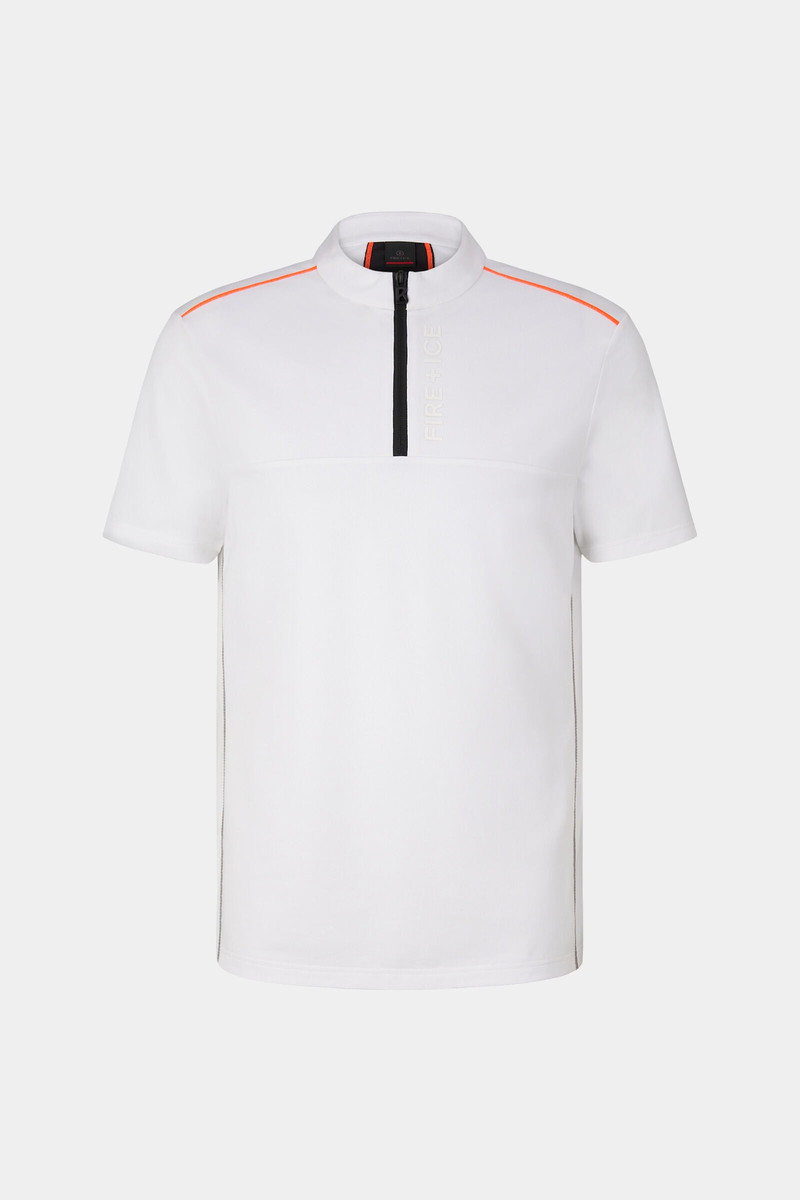 Abraham Functional polo shirt in White 1