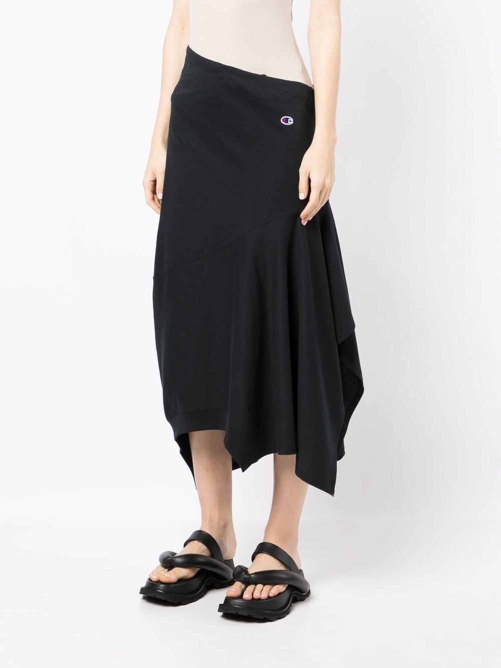 x Champion logo-patch asymmetric skirt - 3