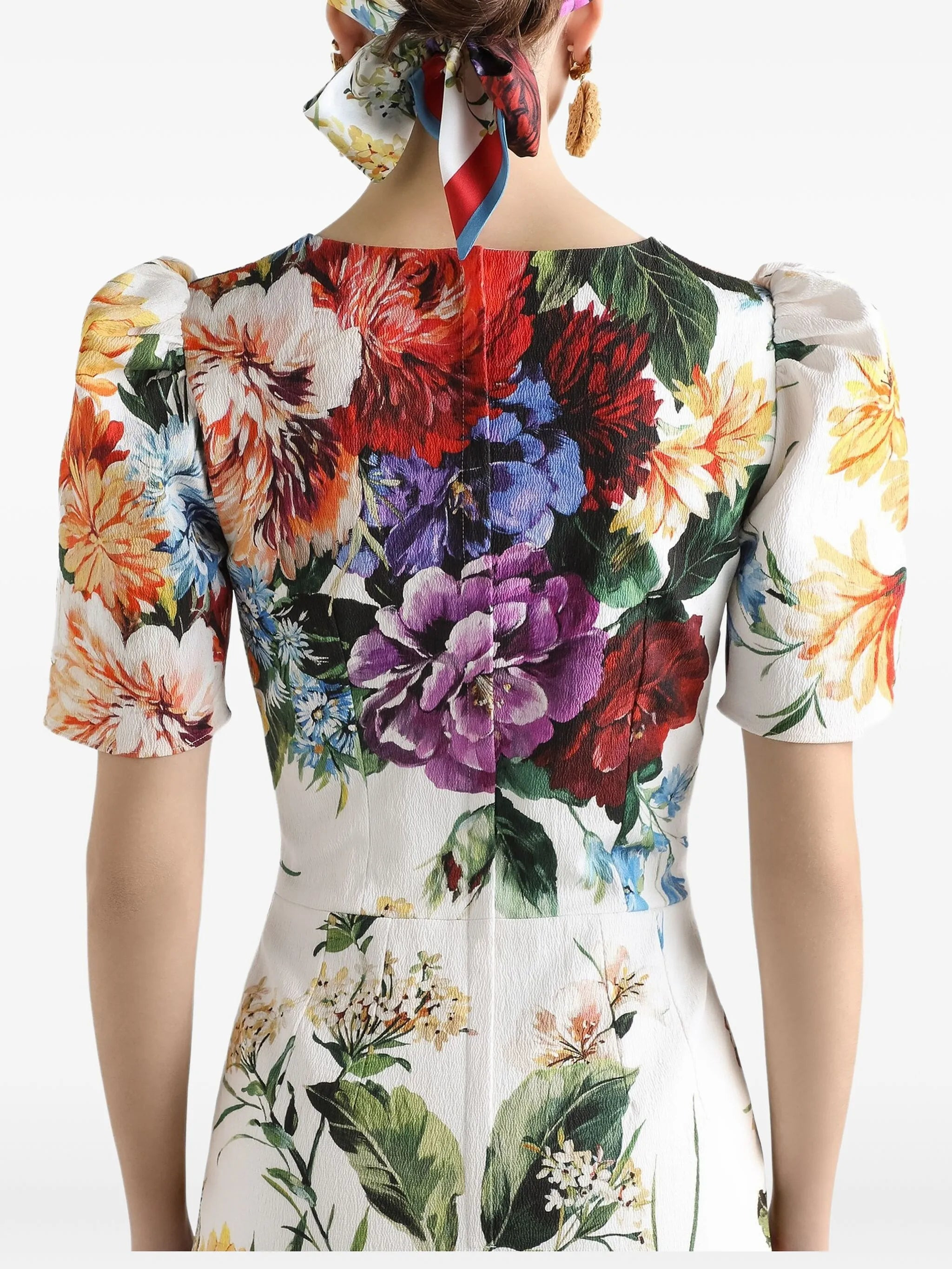 Dolce & Gabbana Floral-print Midi Dress - 6