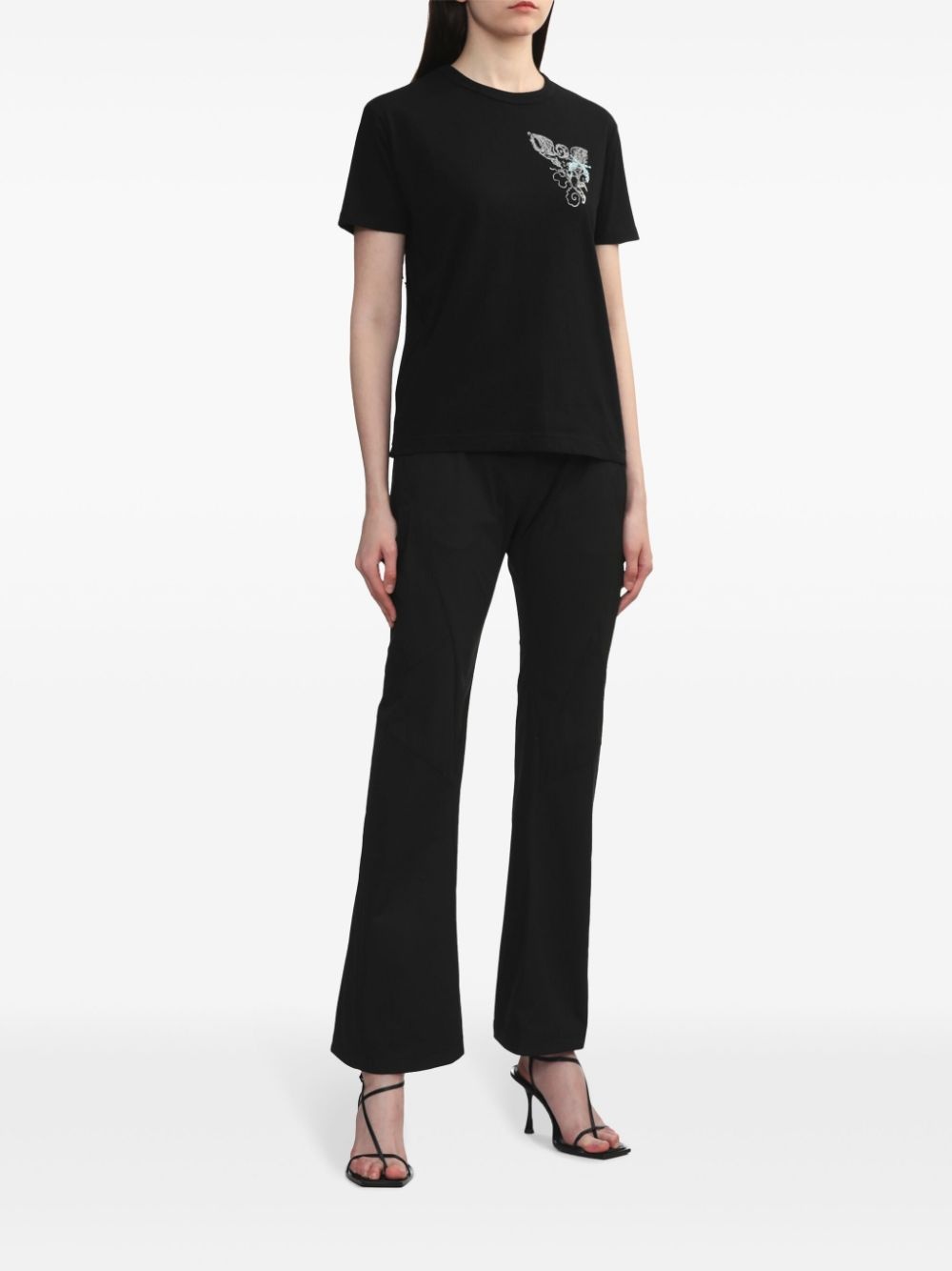 belted flared trousers - 2