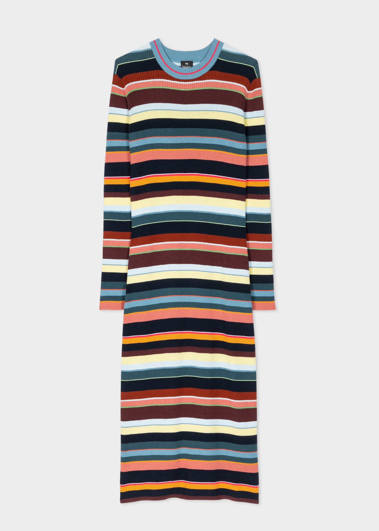 Multi Stripe Knitted Dress - 1