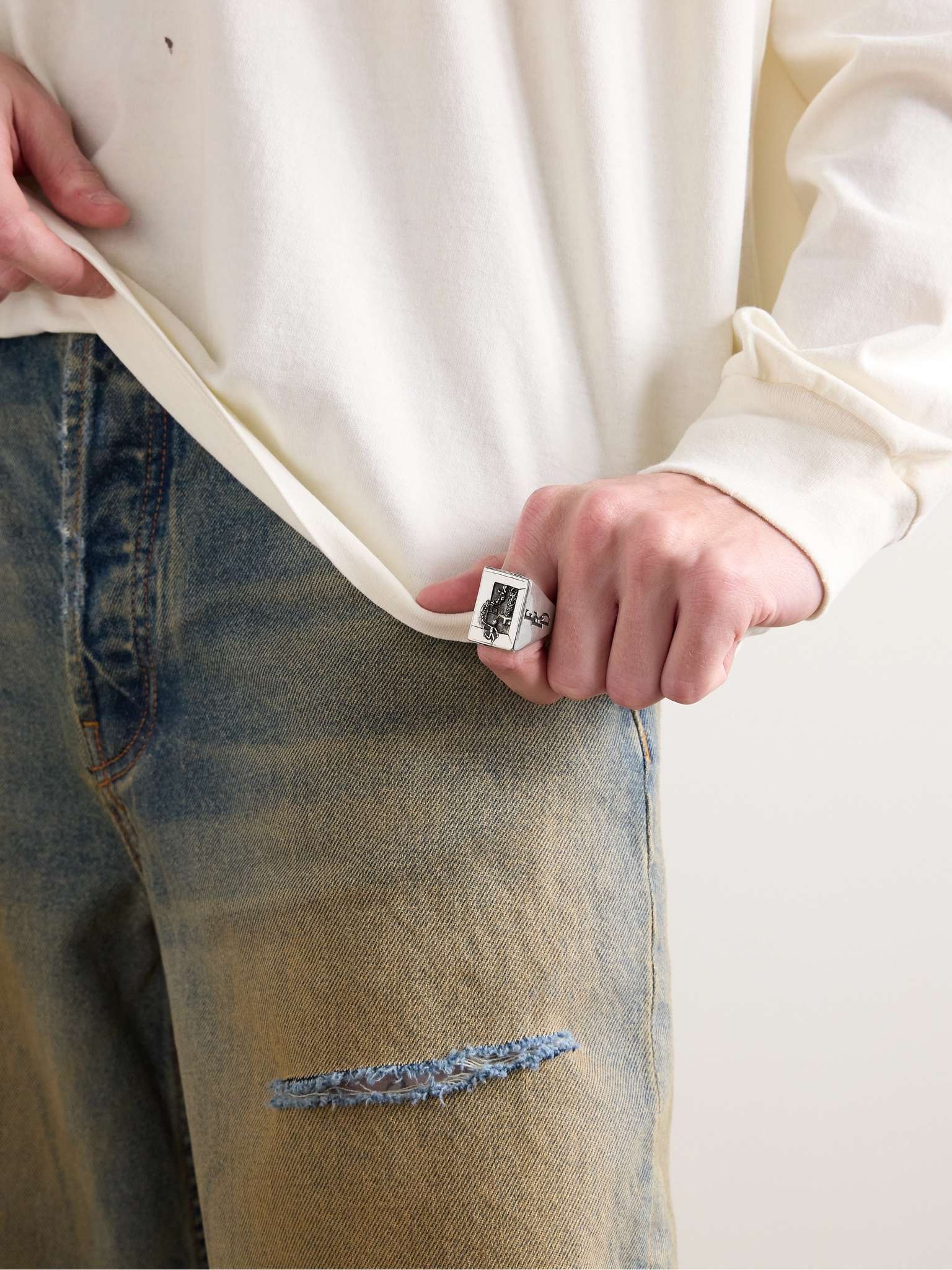 Minutemen Engraved Silver Ring - 2