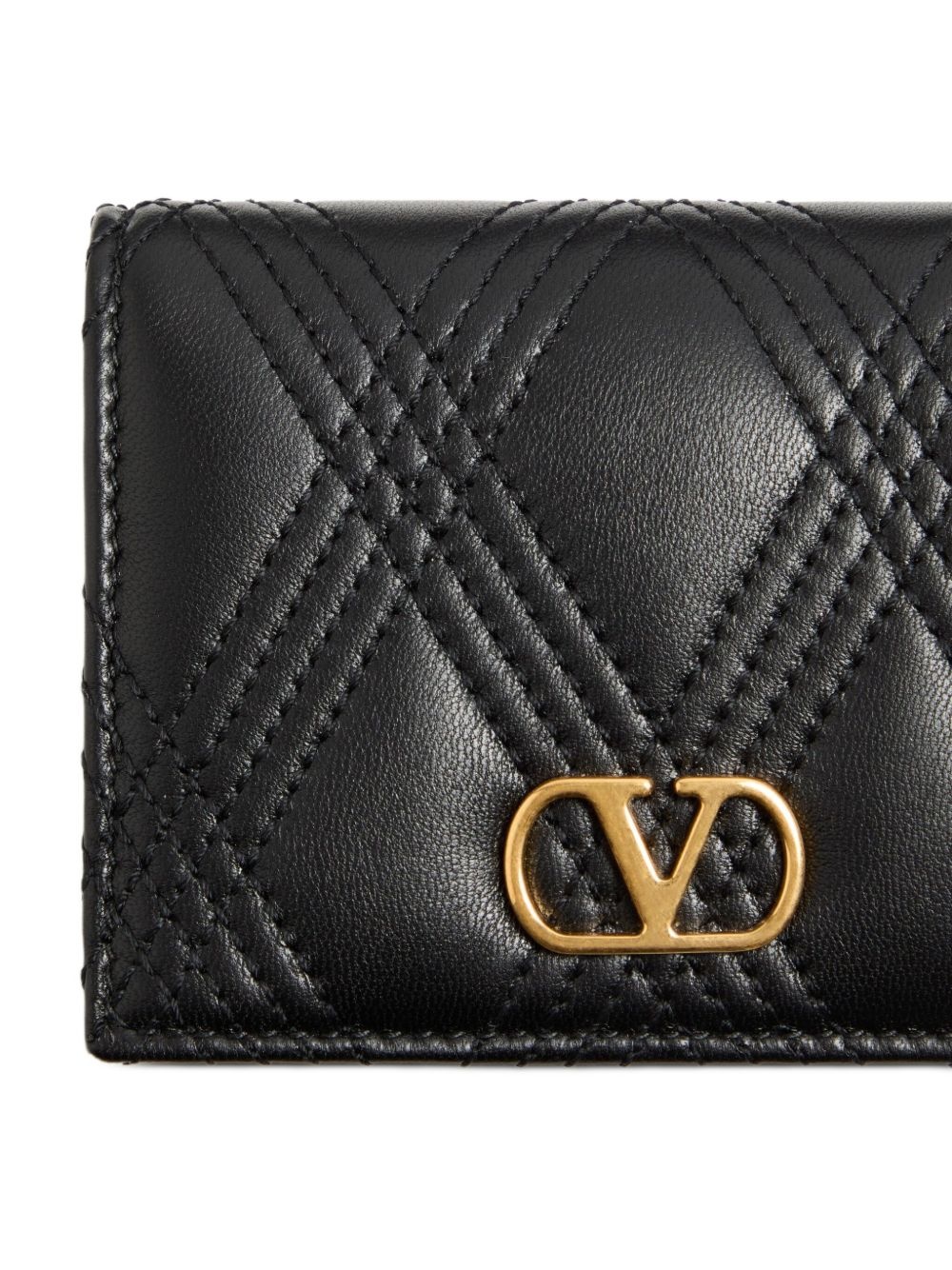 quilted leather cardholder - 5