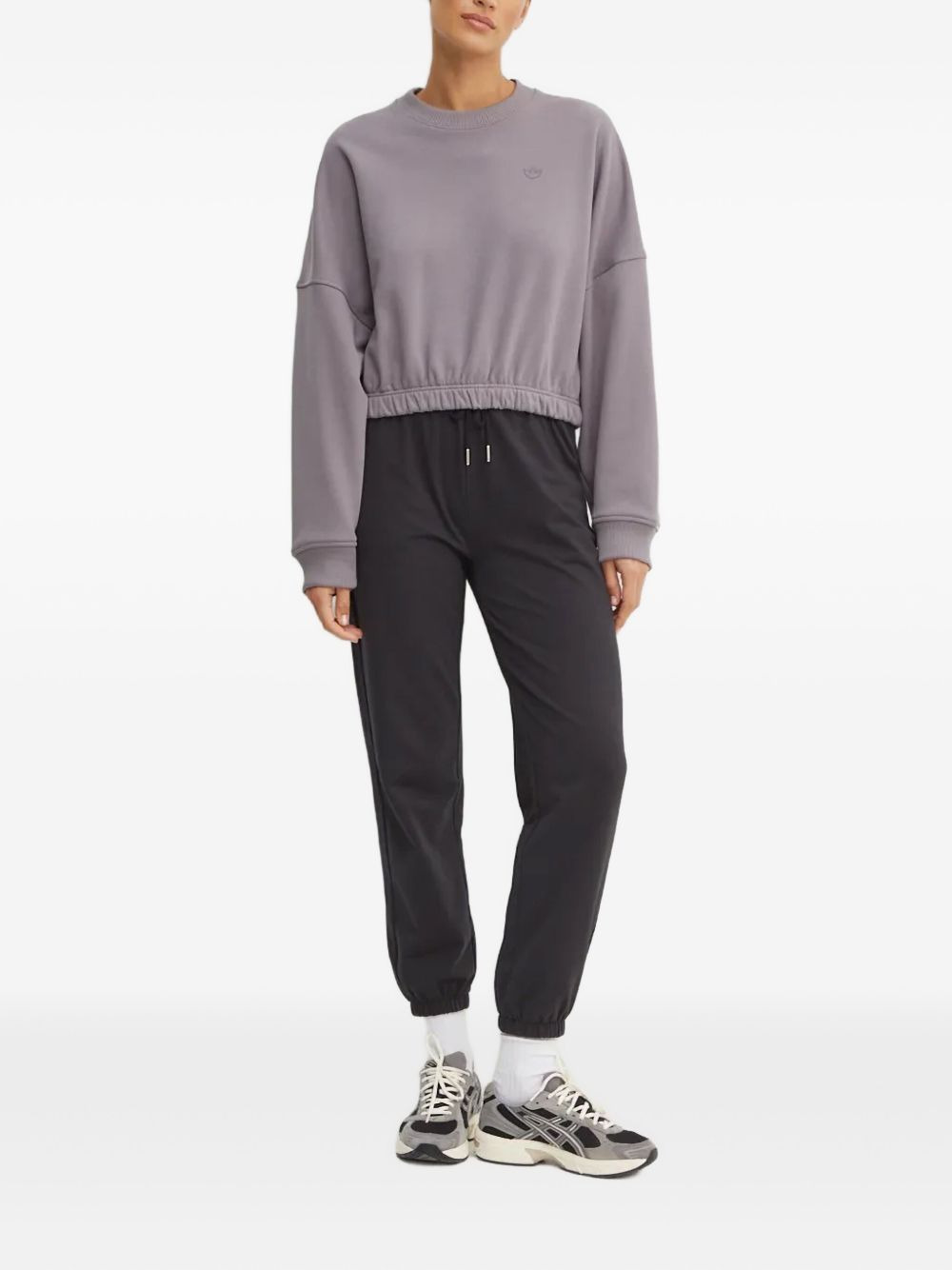 cinched-waist sweatshirt - 2