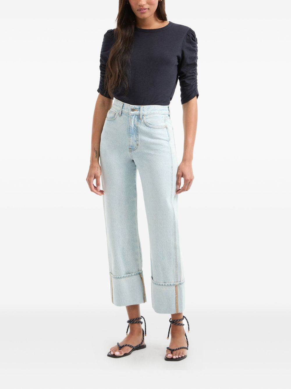 puff-sleeve T-shirt - 2