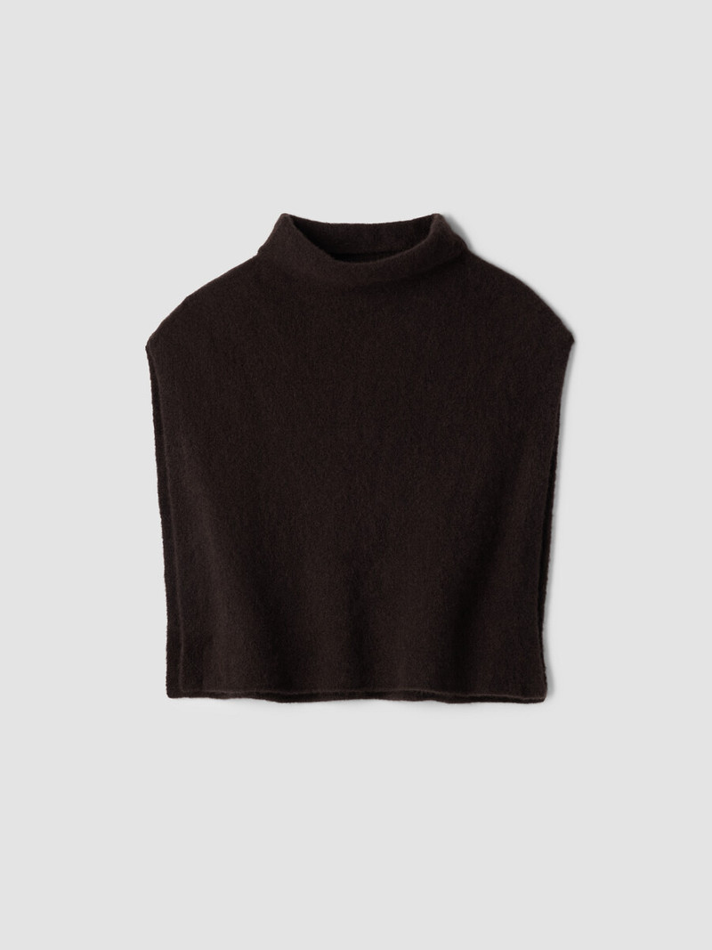 Cashmere Silk Bliss Funnel Neck Poncho 1