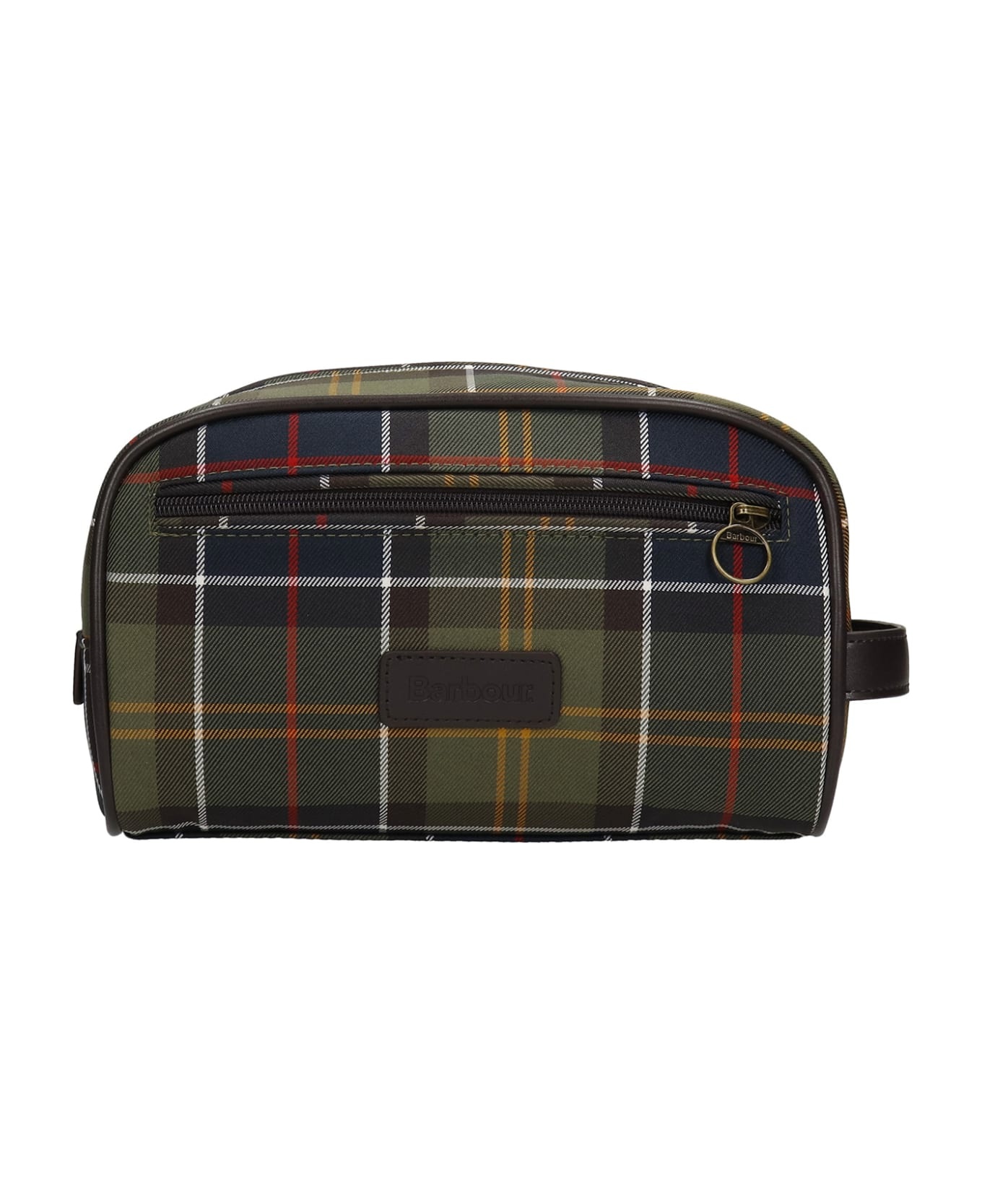 Tartan Washbag Beauty Case In Tartan Leather - 1