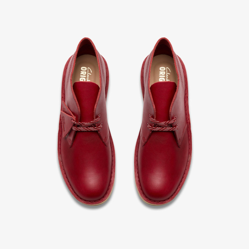 Desert Boot Dark Red Leather 6