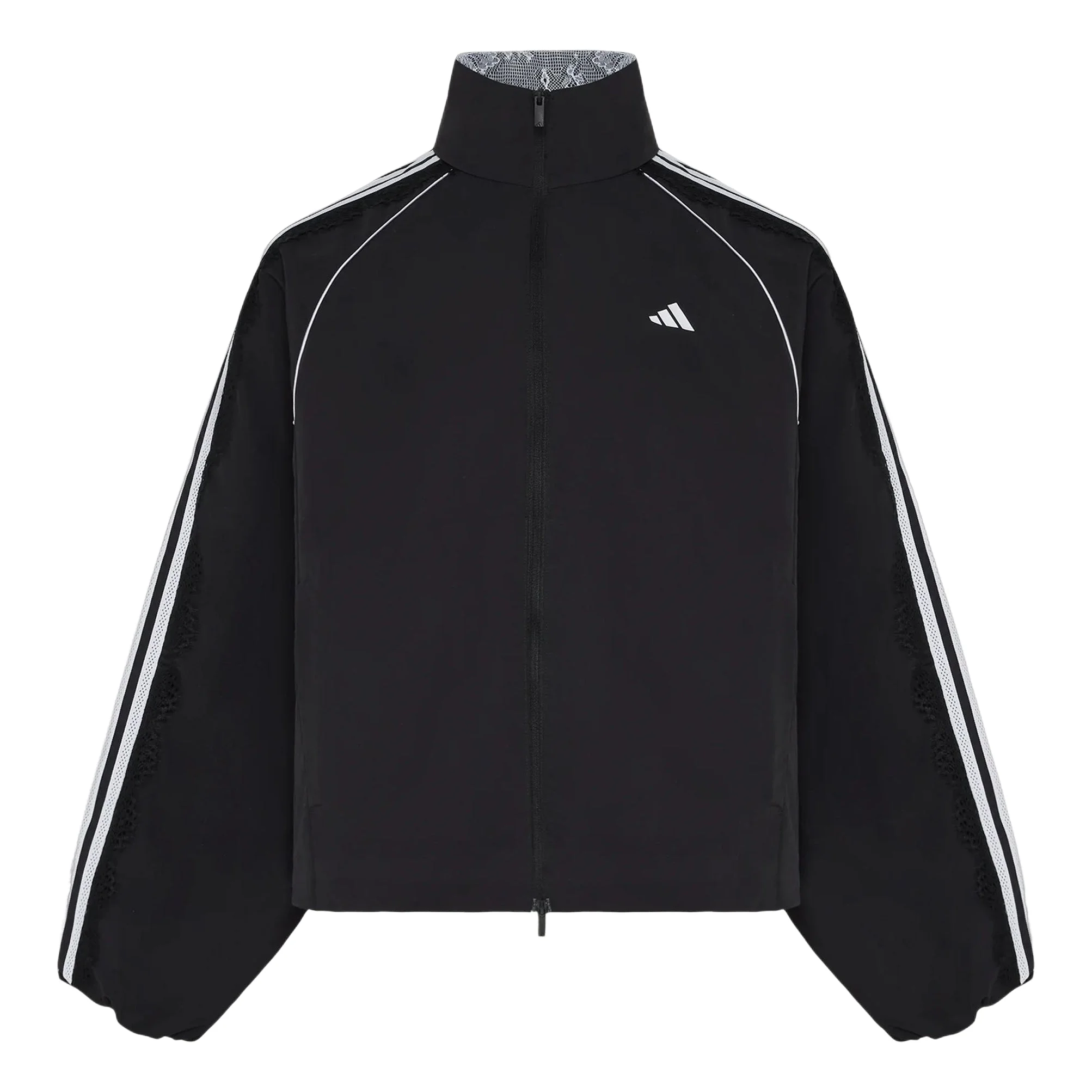 (WMNS) adidas Dance Lace Mixed Woven Jacket Asia Sizing 'Black' LD8218 - 1