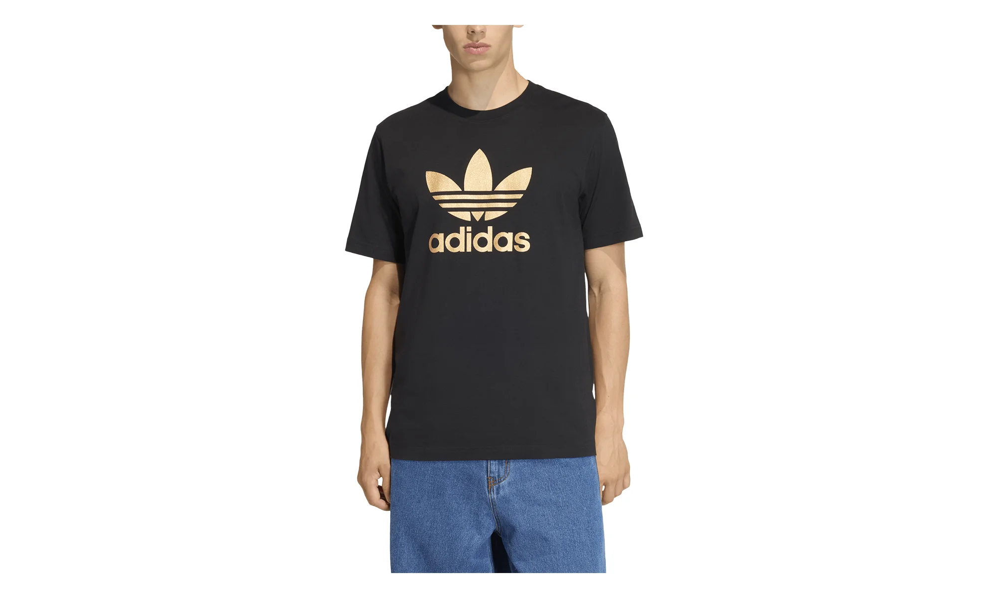 Originals Trefoil Essentials T-Shirt "Black / Gold" KR8881 - 1