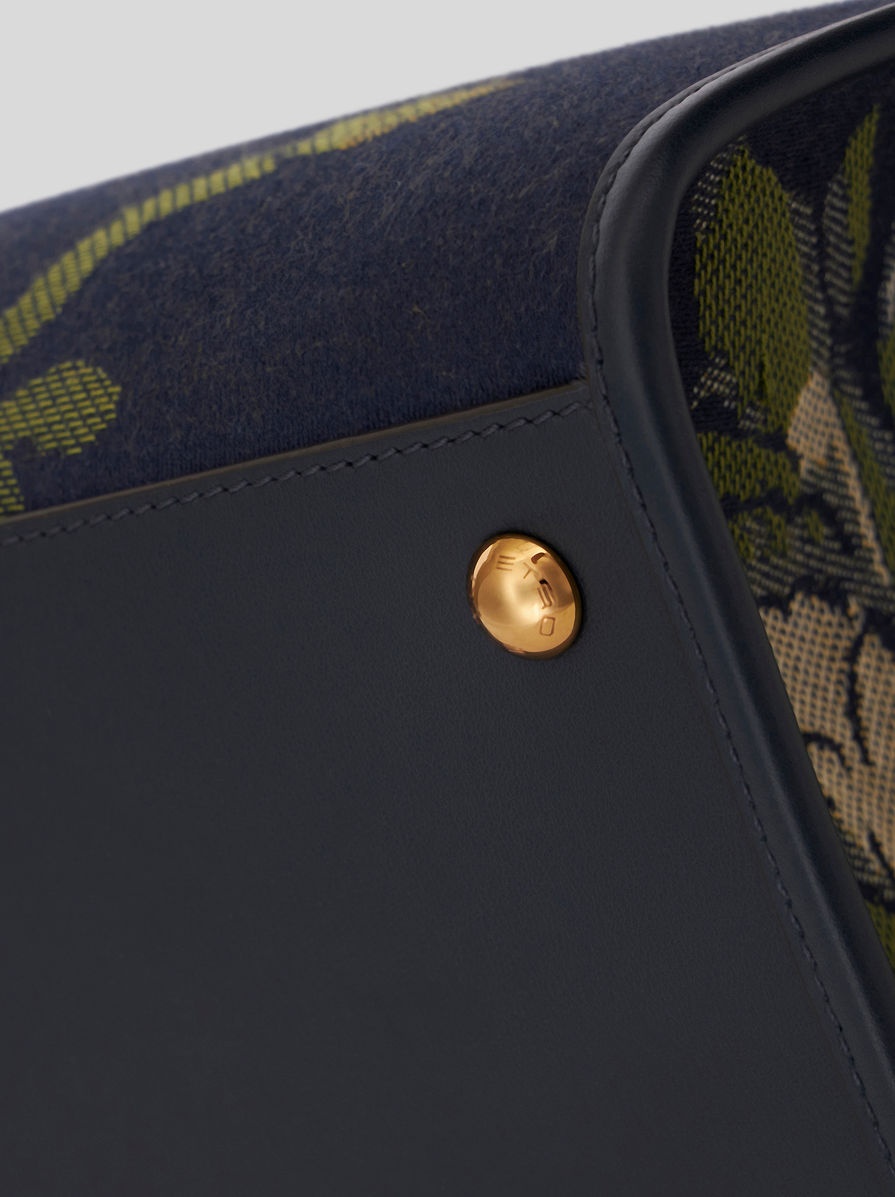 LARGE JACQUARD LOVE TROTTER BAG WITH MULTI-COLOURED BIRDS - 7