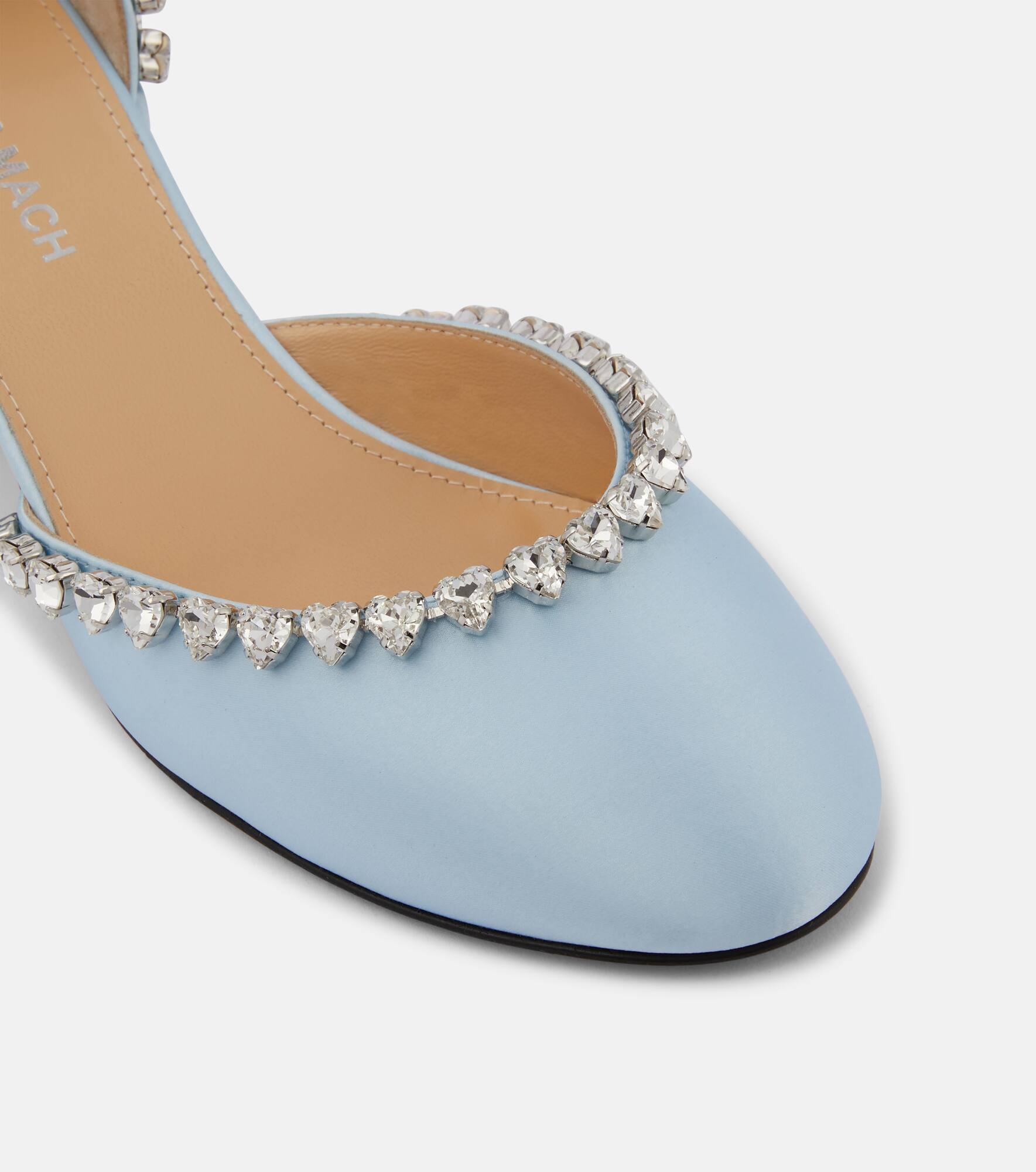 Audrey 55 embellished satin pumps - 6