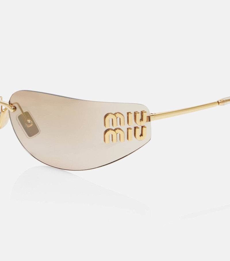 Miu Miu Logo oval sunglasses outlook