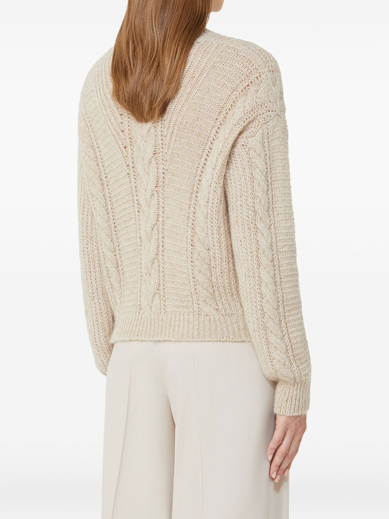 Max Mara cable-knit top outlook