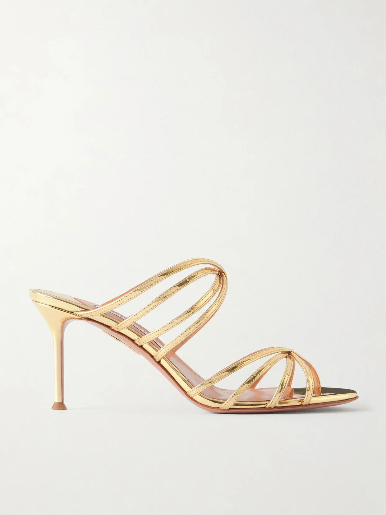 Tell Me 75 Mirrored-leather Sandals - 1
