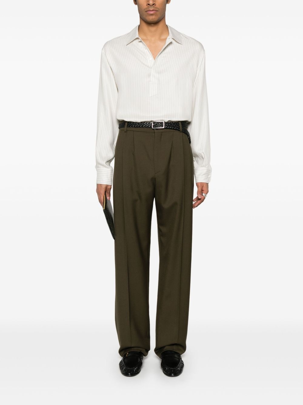 wool gabardine trousers - 2