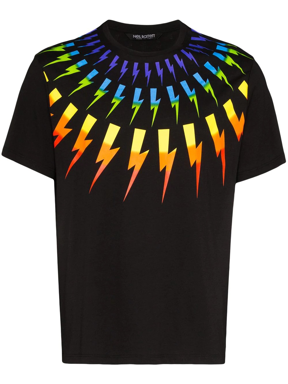 Rainbow thunderbolt-print T-shirt  - 1