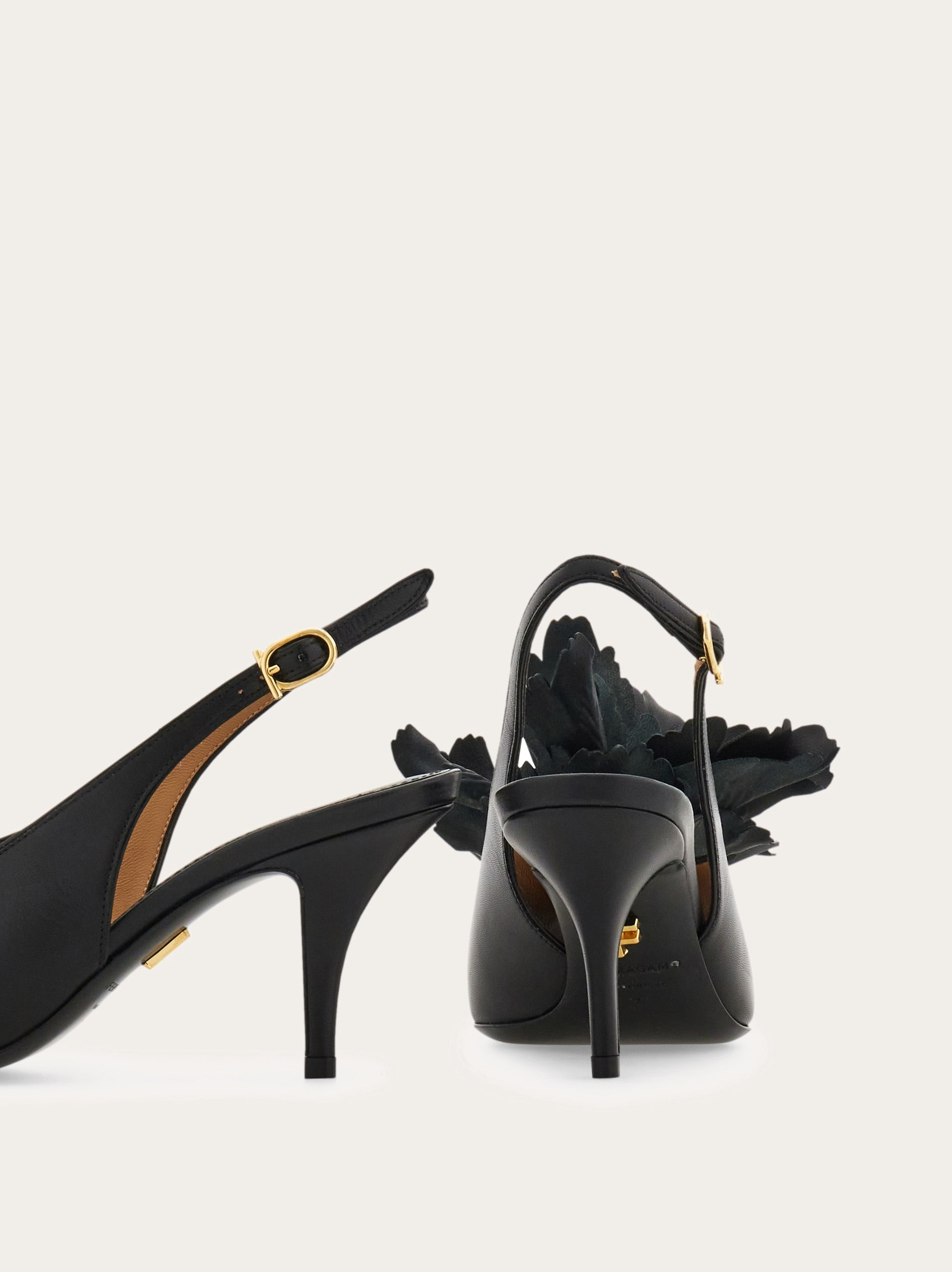 Flower embellished slingback - 7
