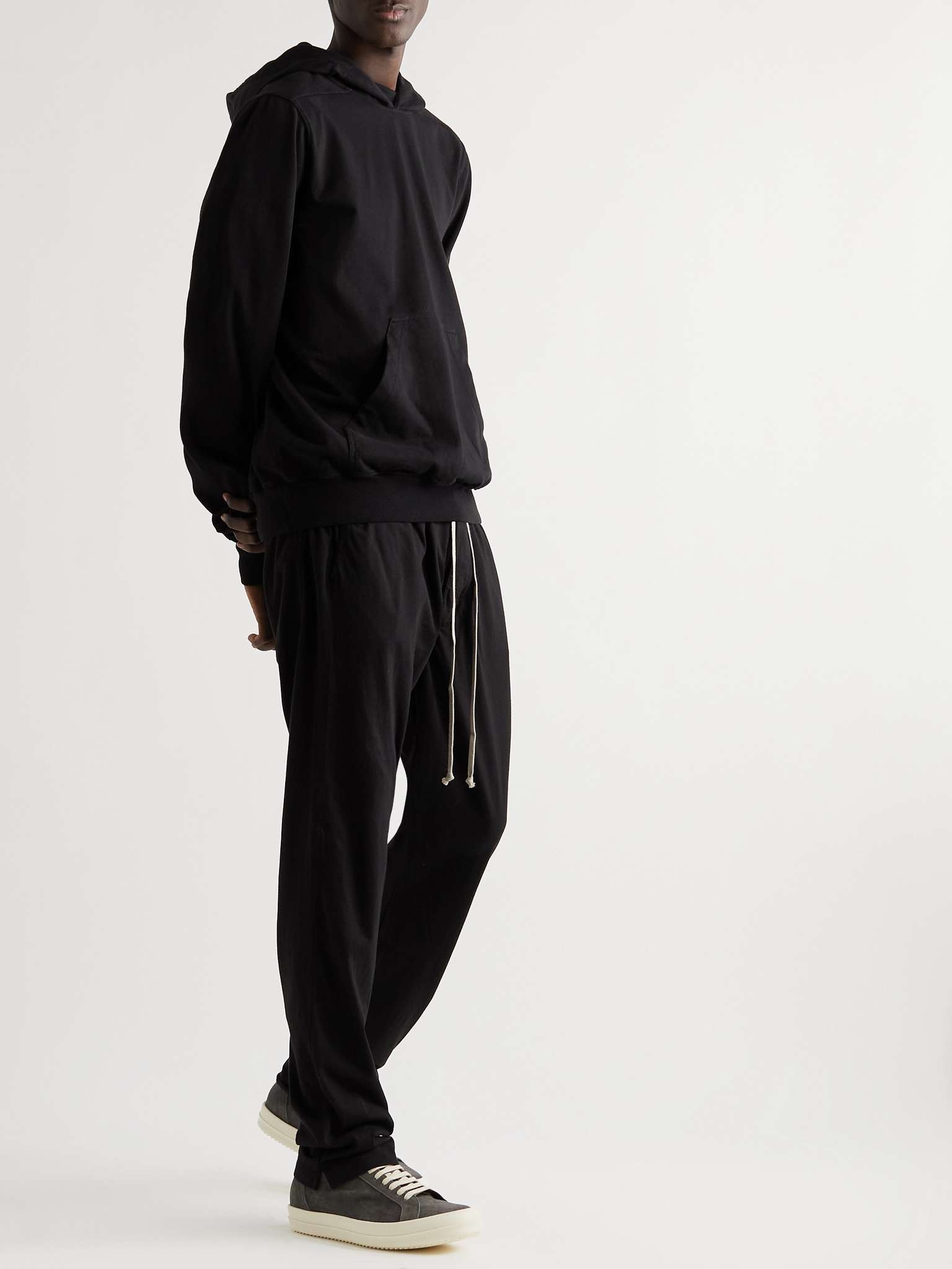 Berlin Slim-Fit Tapered Organic Cotton-Jersey Drawstring Trousers - 2