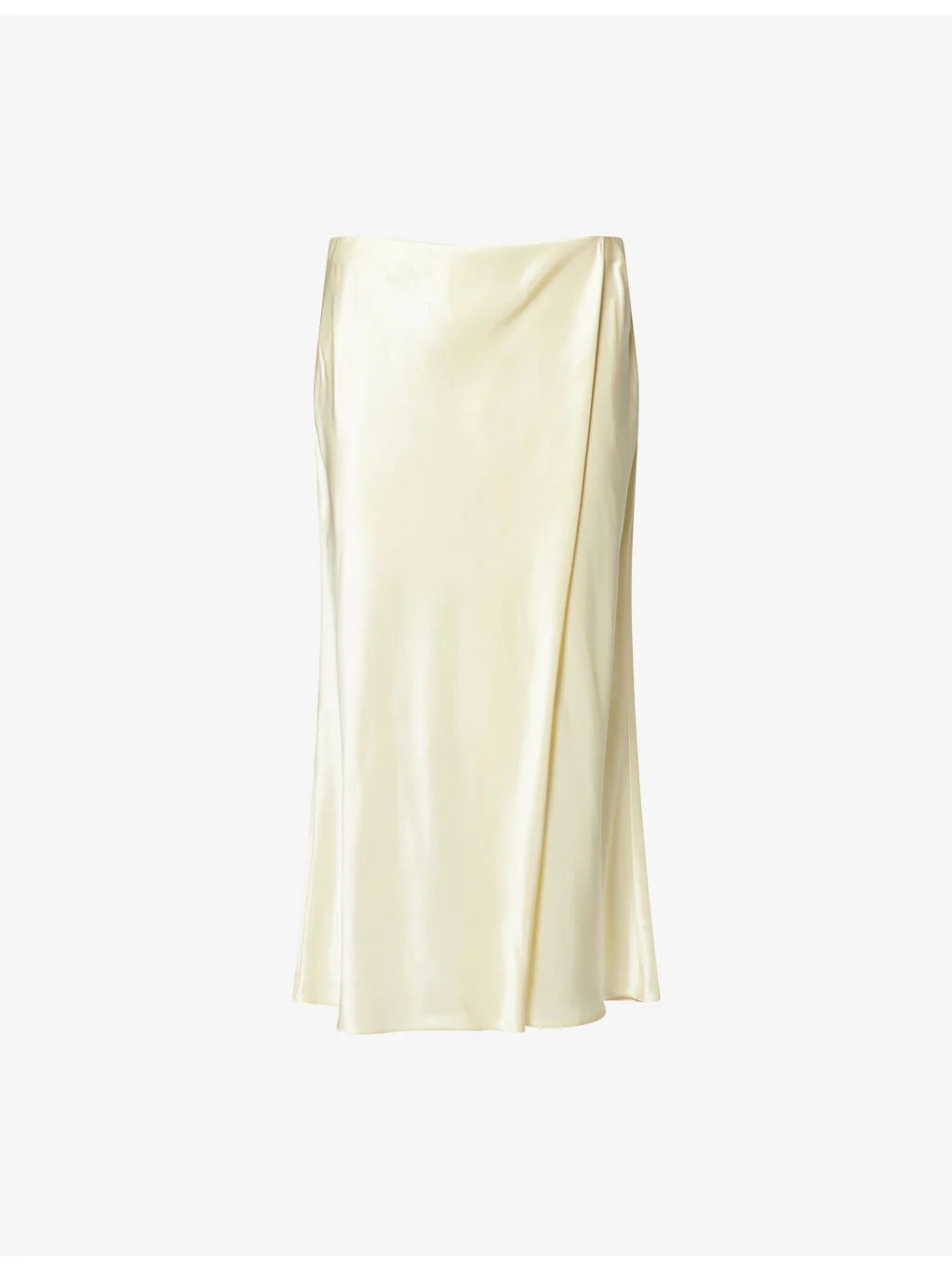 Demi Wrap Satin Midi Skirt - 1