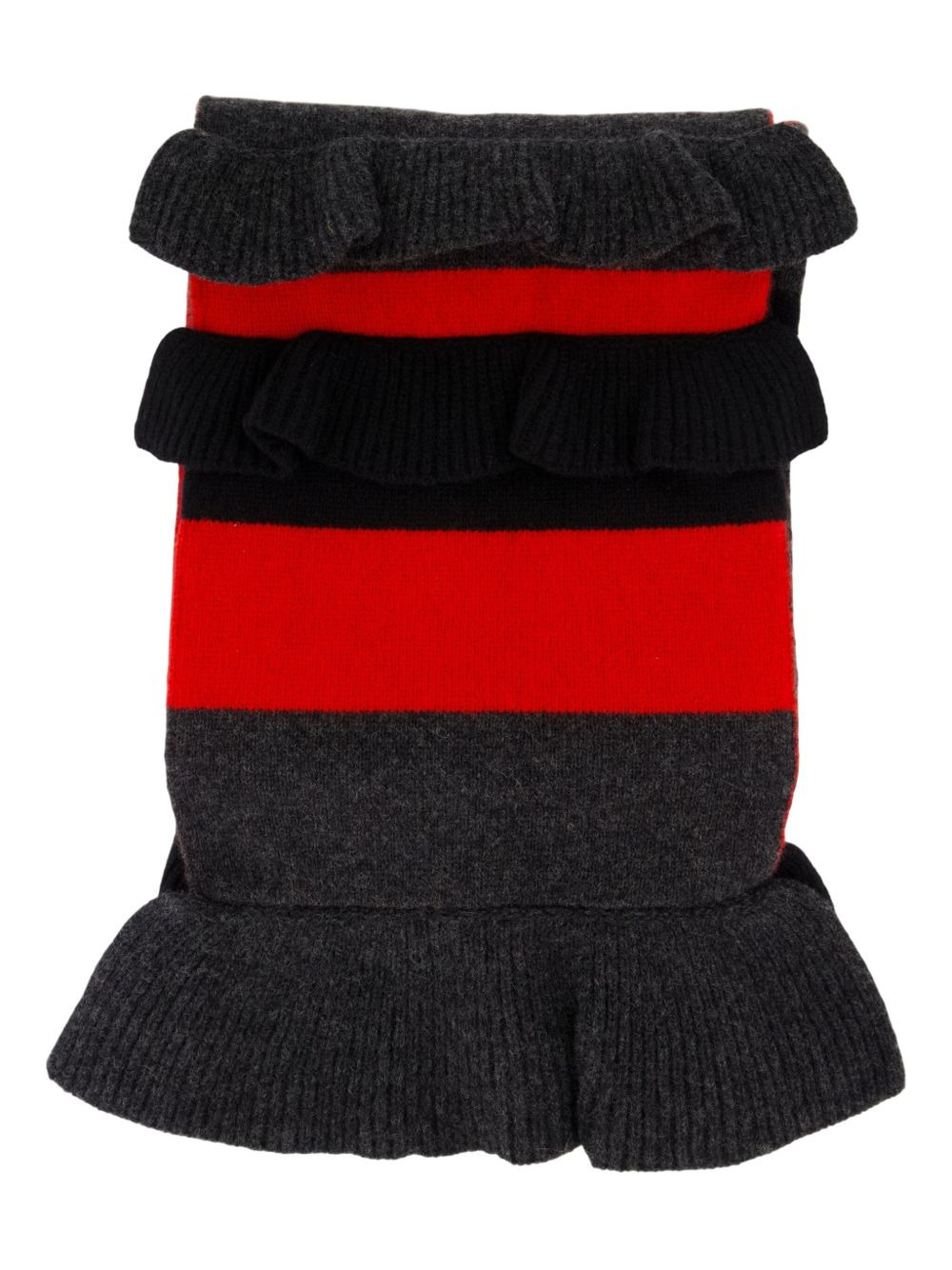 Daisy ruffled striped scarf - 2