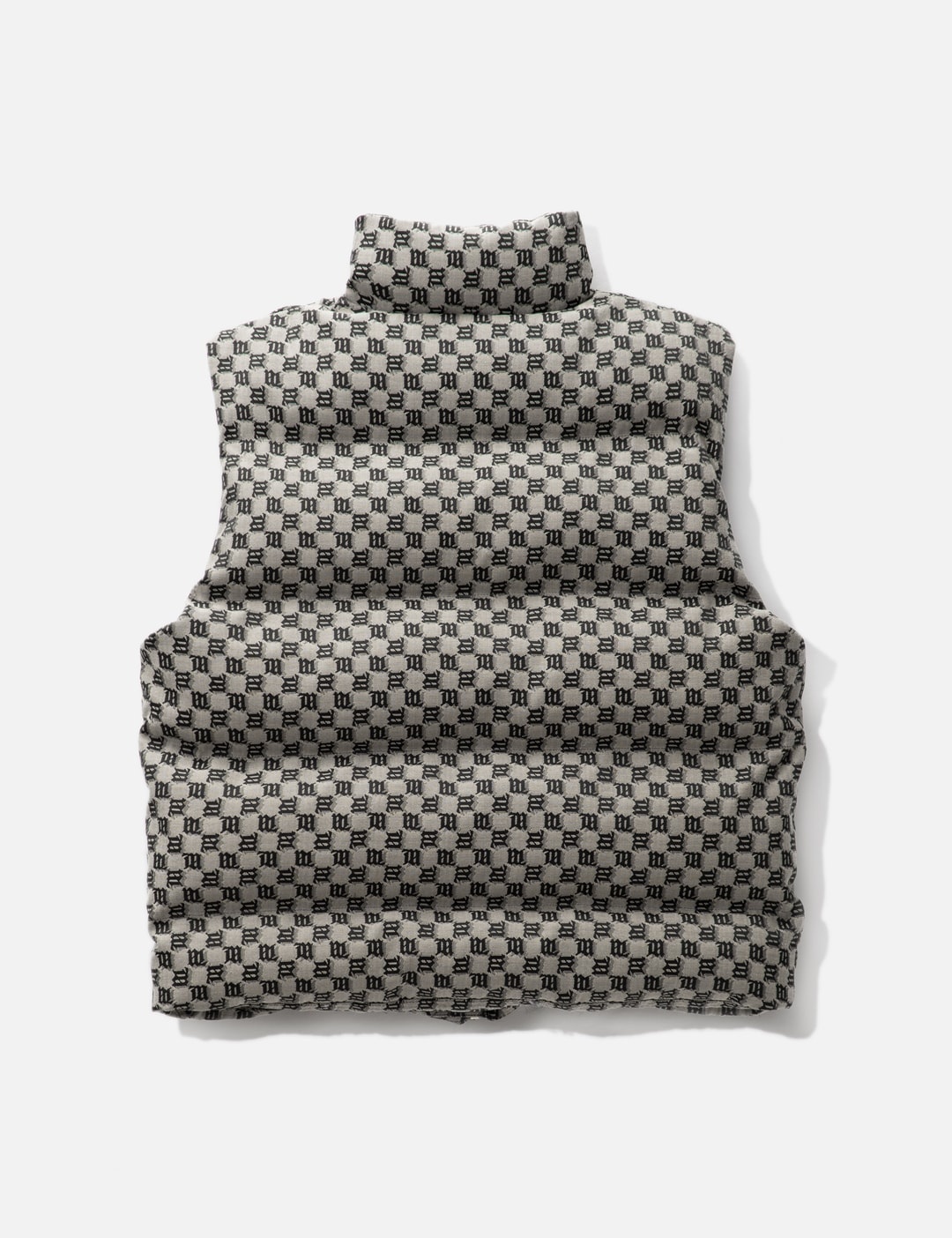 JACQUARD CANVAS MONOGRAM PUFFER VEST - 2