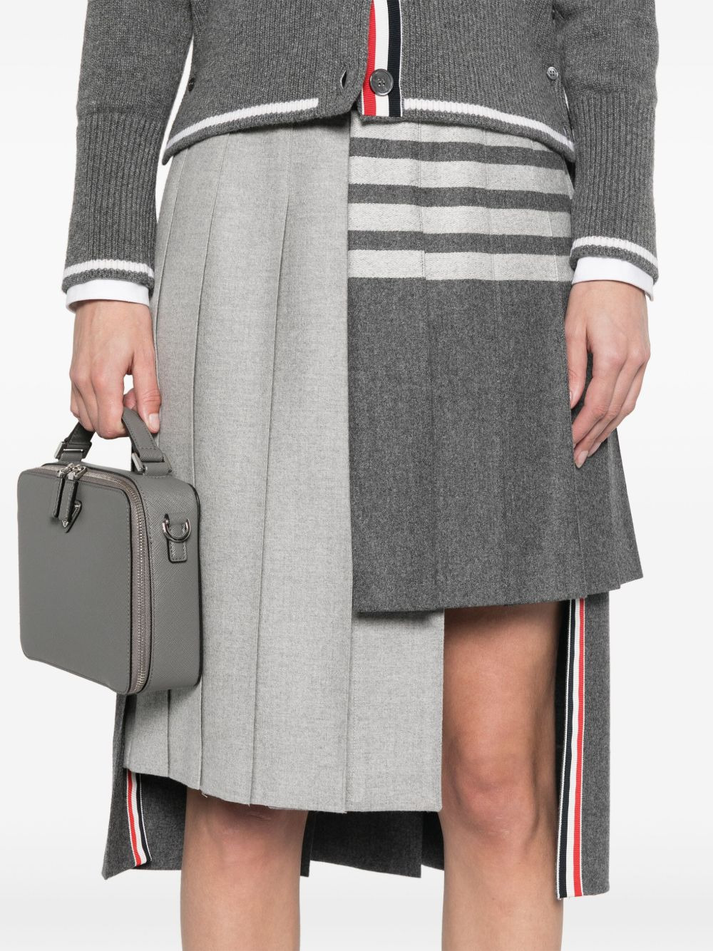4 Bar Stripes pleated midi skirt - 5
