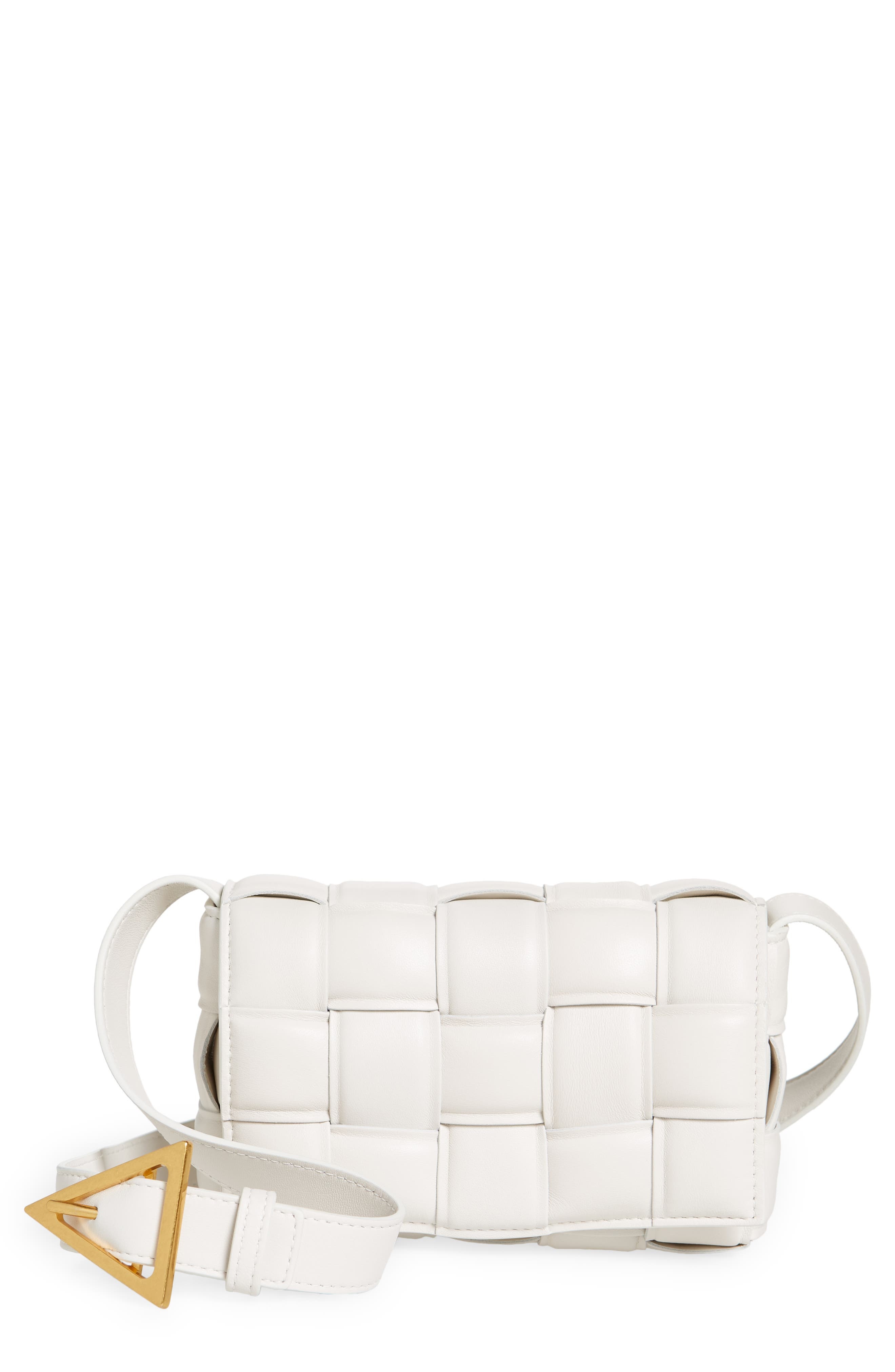 Small Padded Cassette Intrecciato Leather Crossbody Bag - 1
