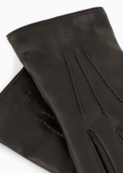 GIORGIO ARMANI Nappa-leather gloves outlook