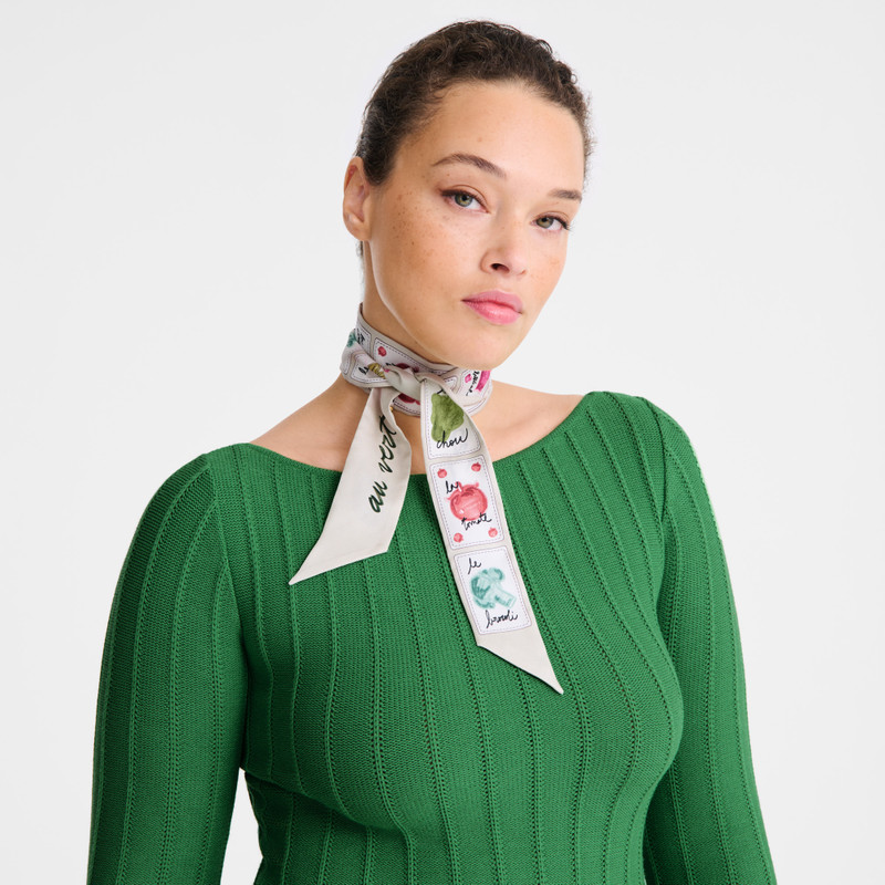 Longchamp Pink and Green Headband Paper - OTHER outlook