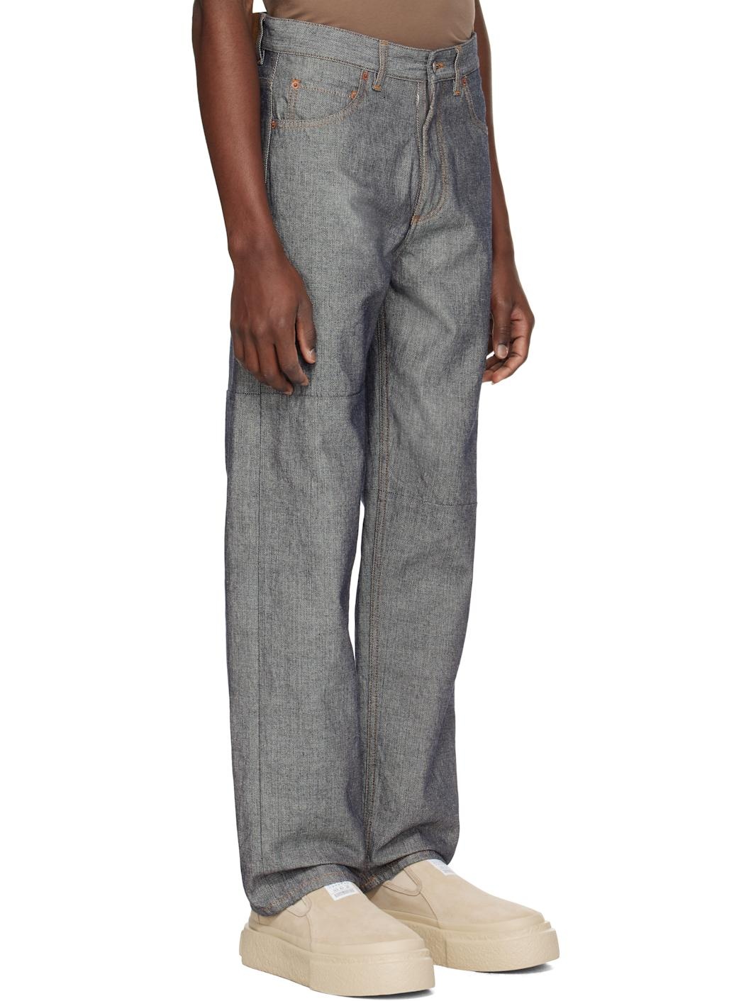Gray Straight-Leg Jeans - 2
