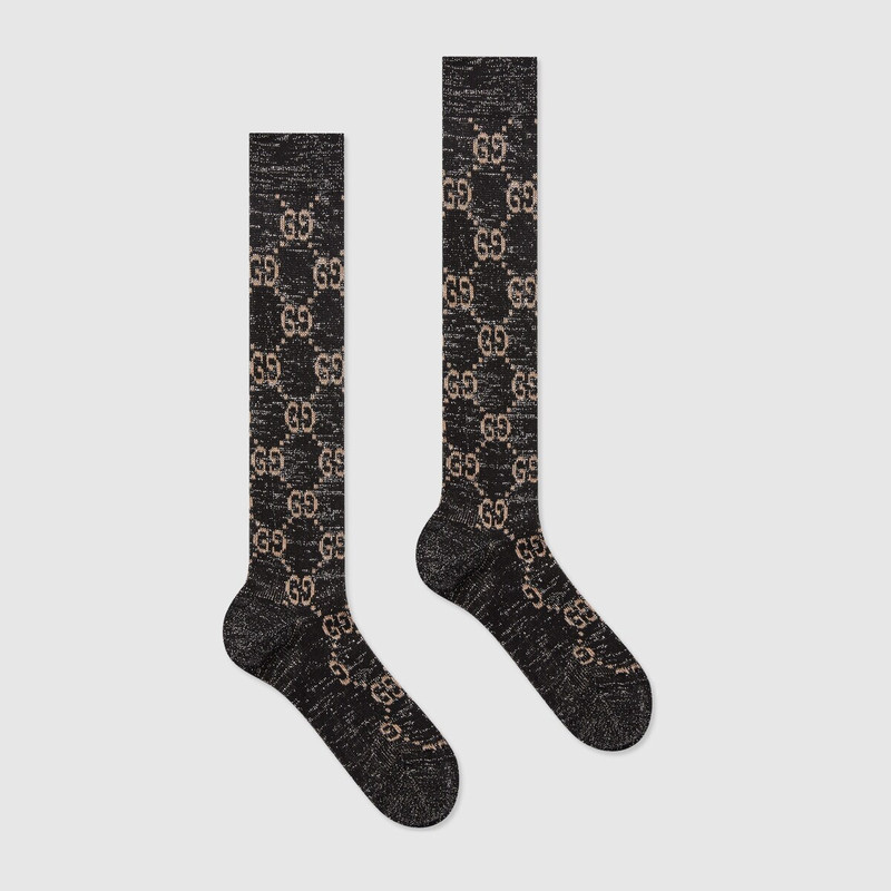 GUCCI Lamé GG socks outlook