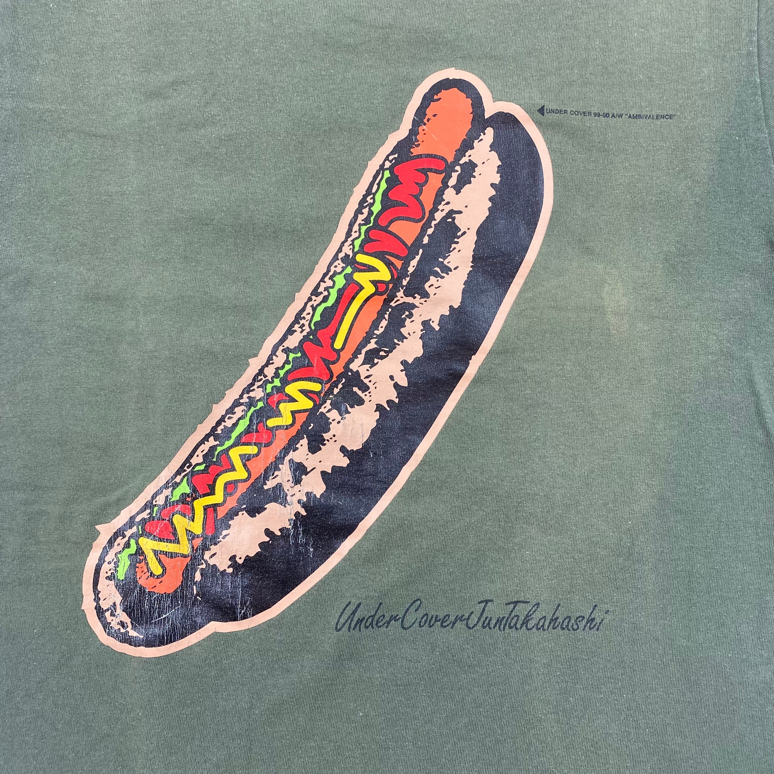 undercoverism - UndercUndercover Hotdog/Glizzy T-shirt AW99-00 “Ambivalence” Sz 2 - 2