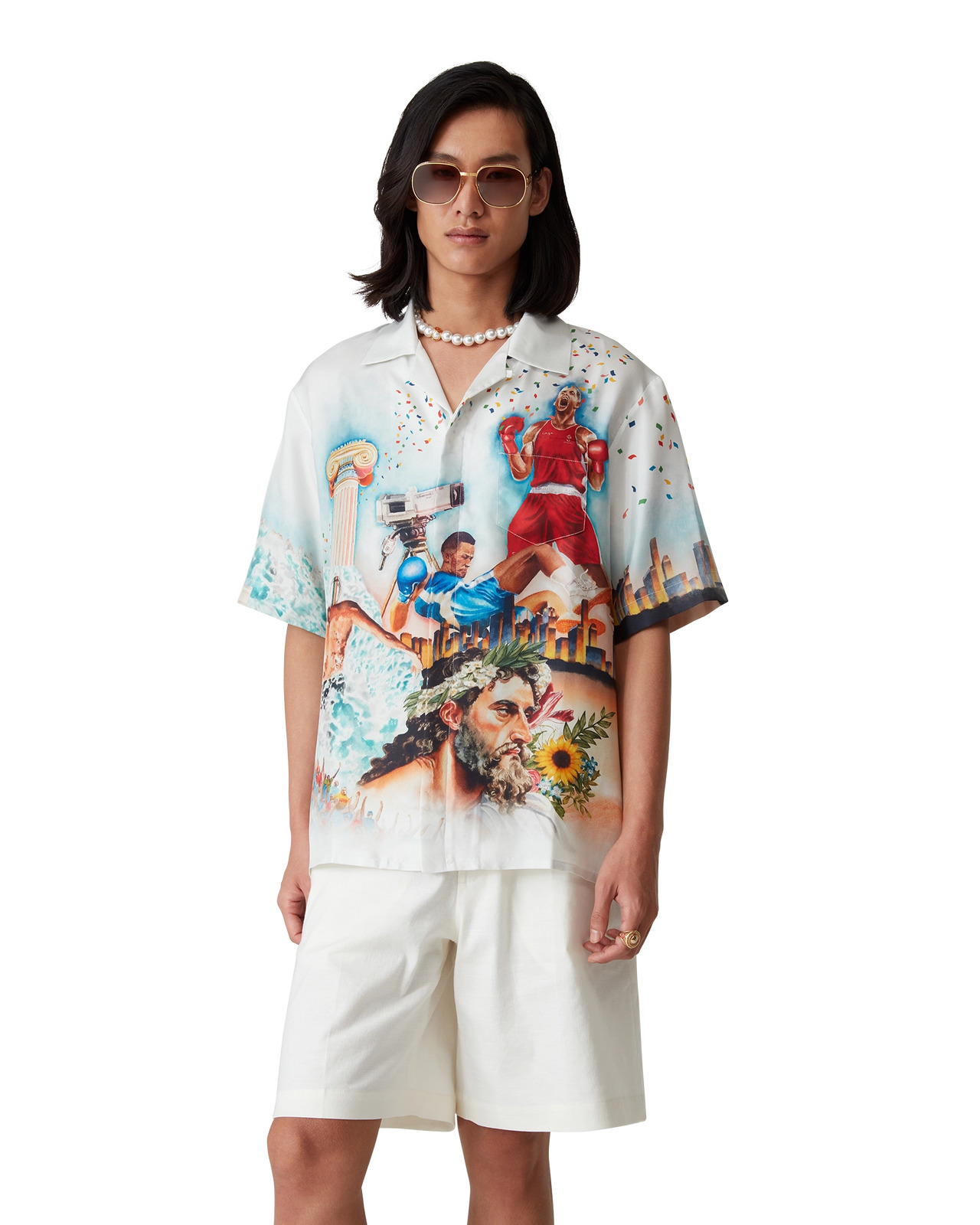 Celebration Du Sport Silk Shirt | Casablanca Paris - 4