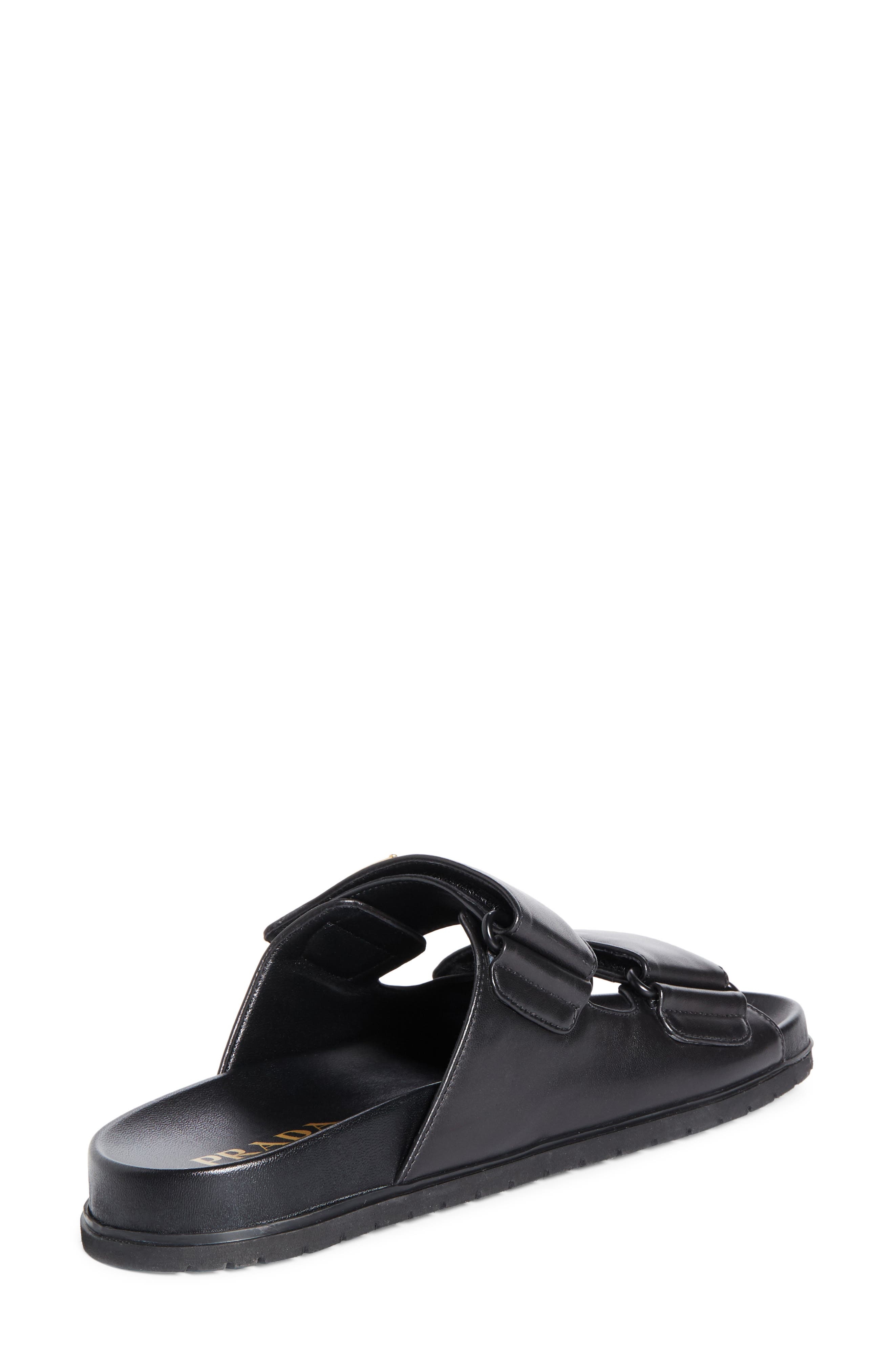 Prada Double Band Slide Sandal in Nero at Nordstrom - 2