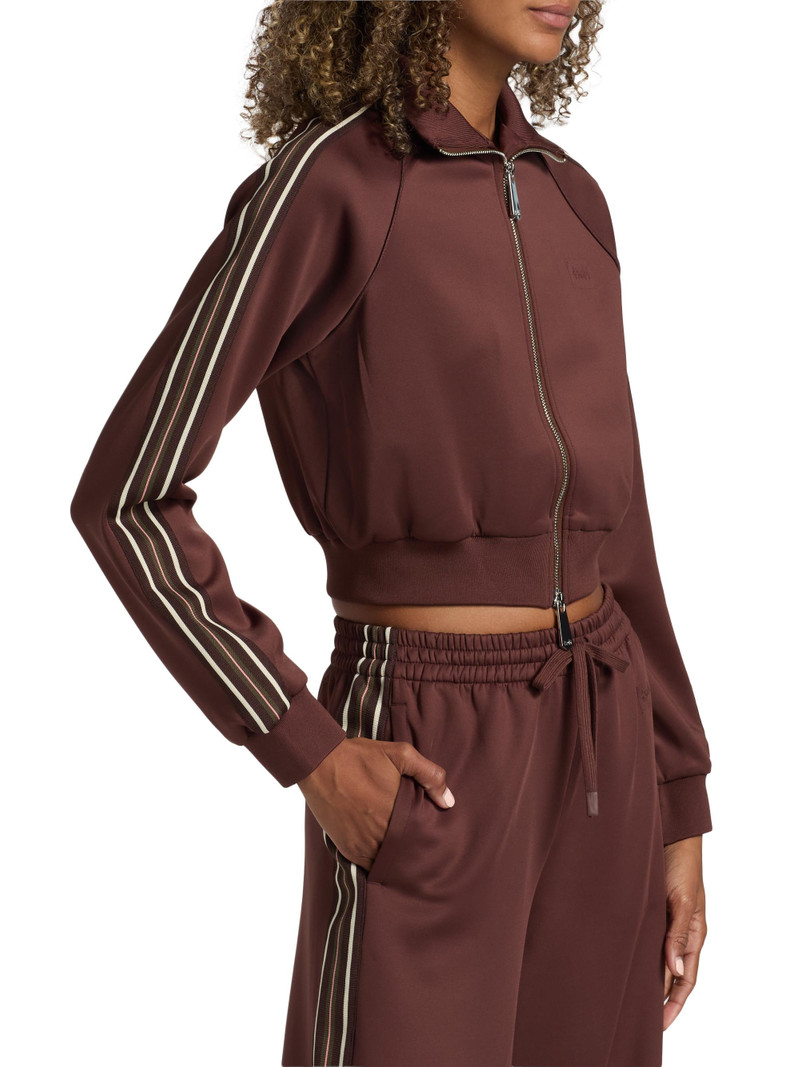 Women's Future Memory Crop Trak Jacket - Brown 4