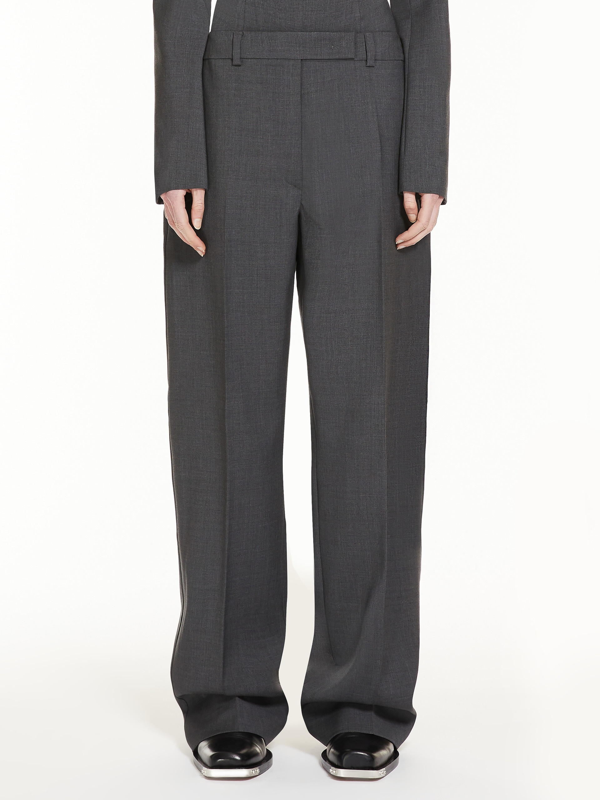 AMPEZZO1234 Oversized stretch wool trousers - 3