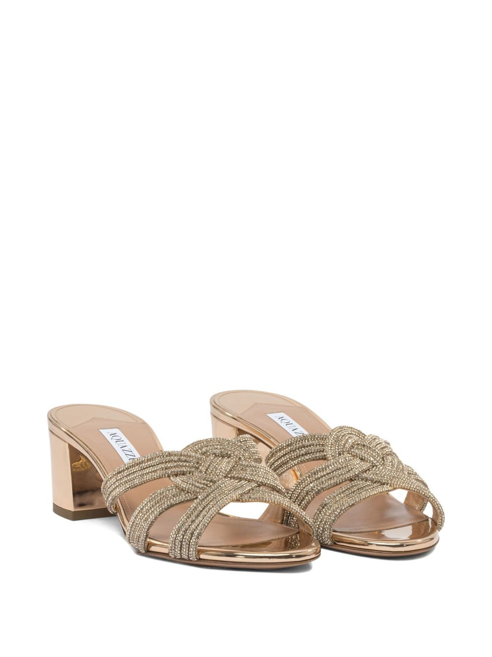 Felix crystal-embellished block-heel sandals - 2