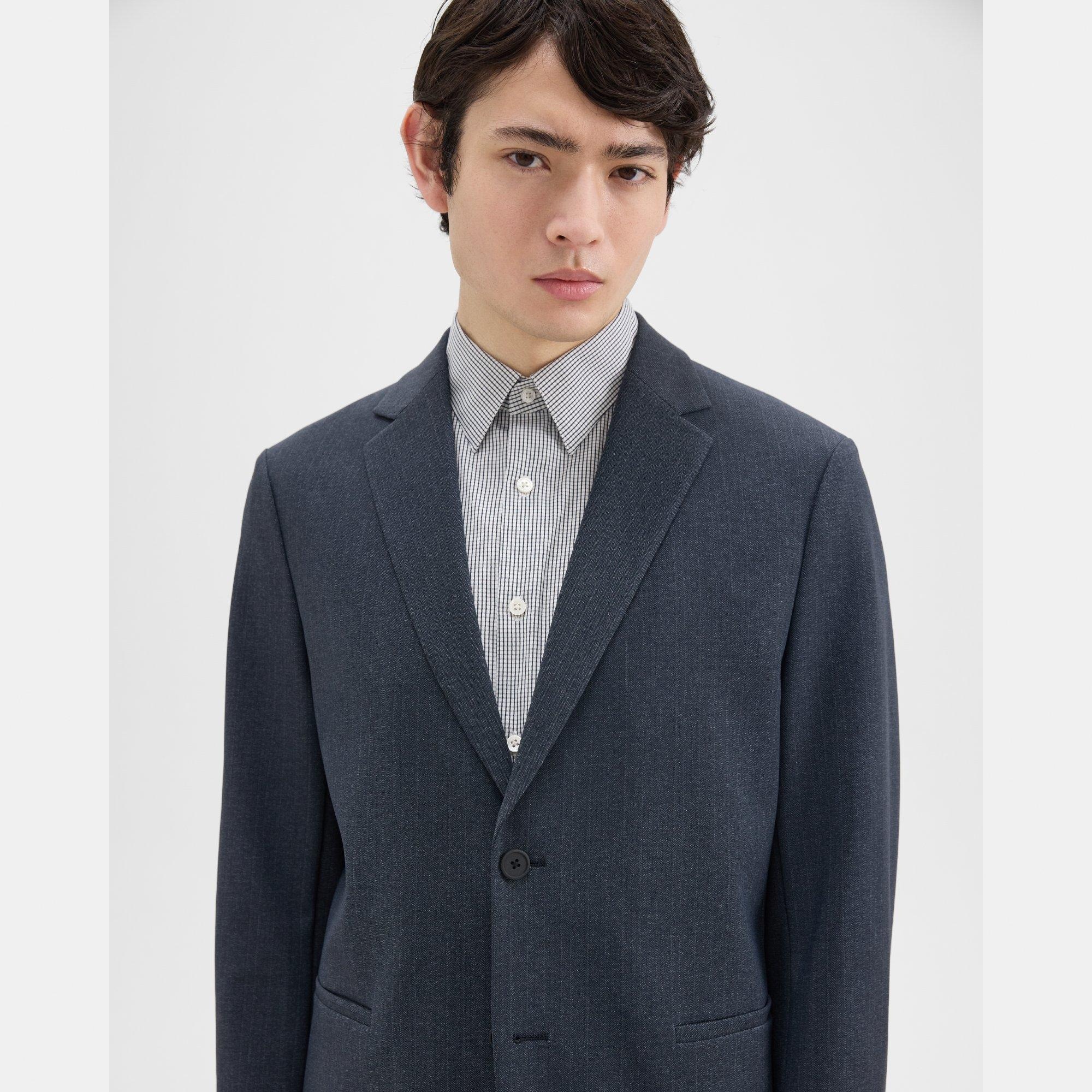 Clinton Blazer in Herringbone Precision Ponte - 5