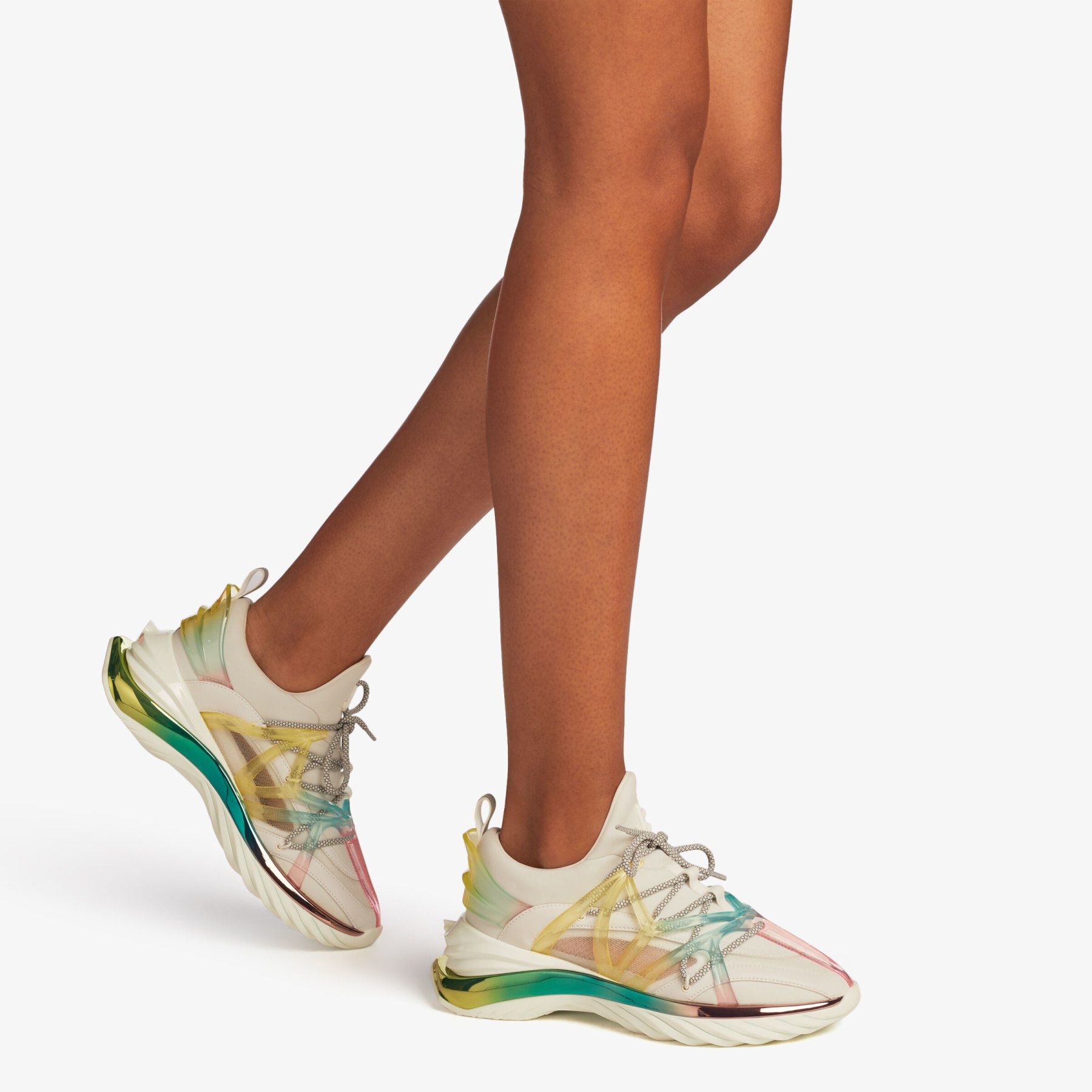 Cosmos/F
Unicorn Mix Neoprene and Mesh Low-Top Trainers - 2