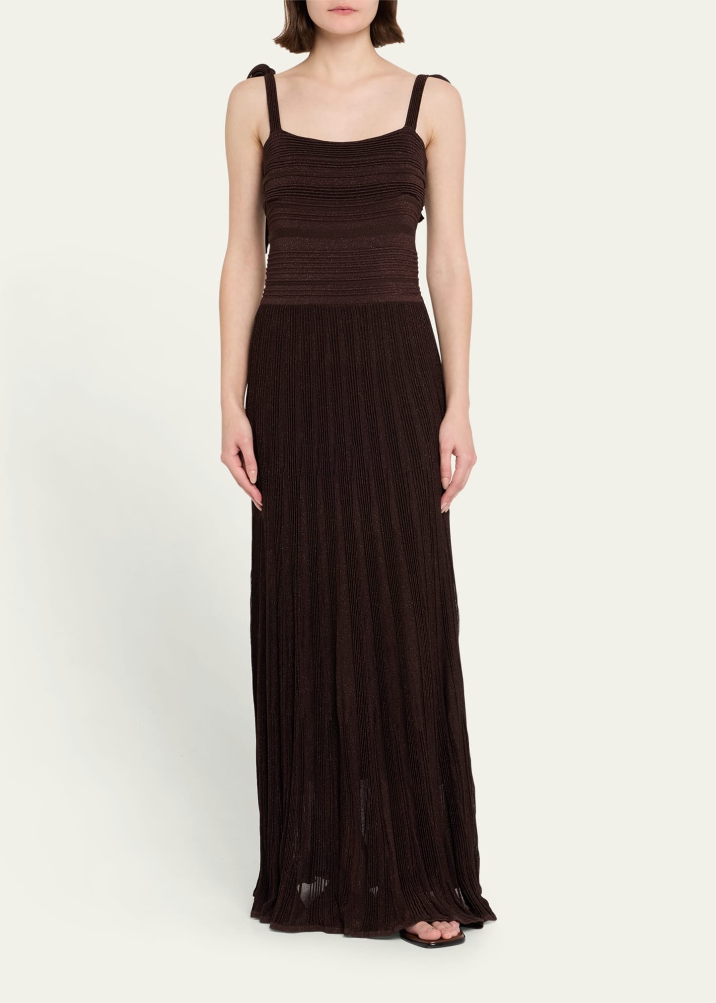 Lucky Metallic Tie Dress - 2