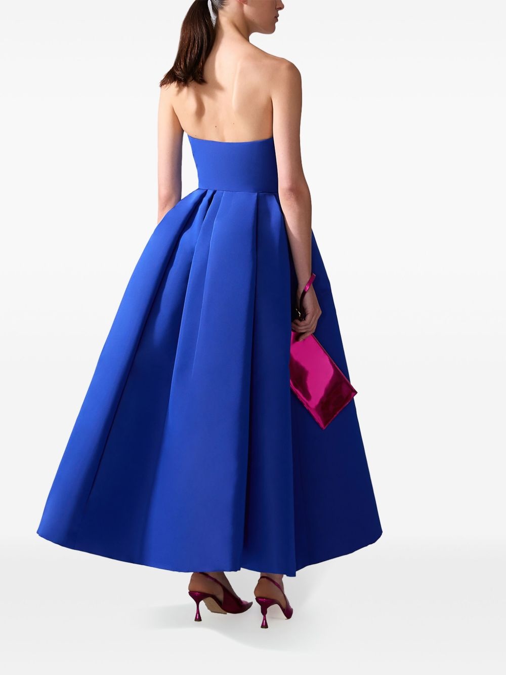 strapless midi dress - 3