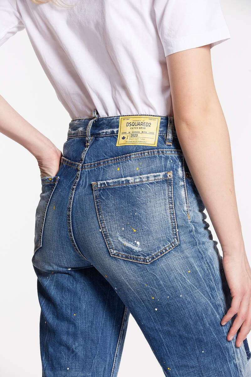 MULTICOLOR WAVED STRIPES BOSTON JEANS - 5