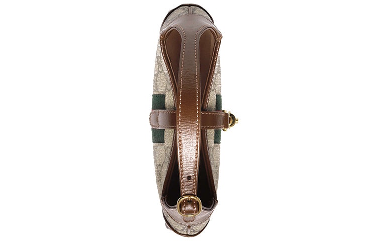 (WMNS) Gucci Jackie 1961 SeriesGG Canvas Clutch Single Shoulder Bag mini Brown Monogram 637092-HUHHG - 10