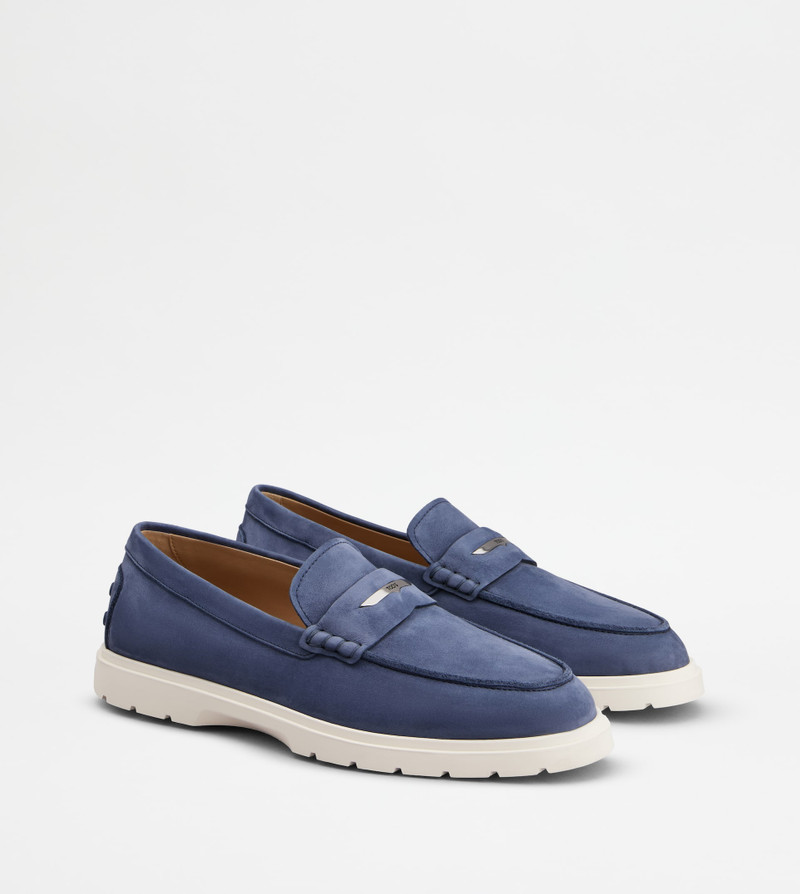 LOAFERS IN NUBUCK - BLUE 2