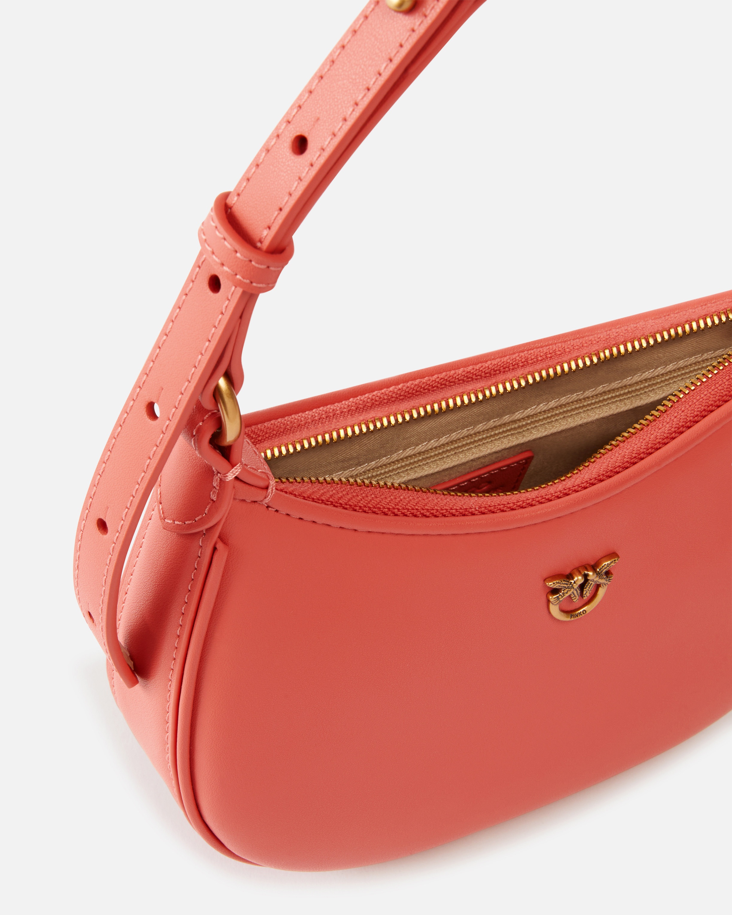HALF MOON BABY LEATHER SHOULDER BAG - 4
